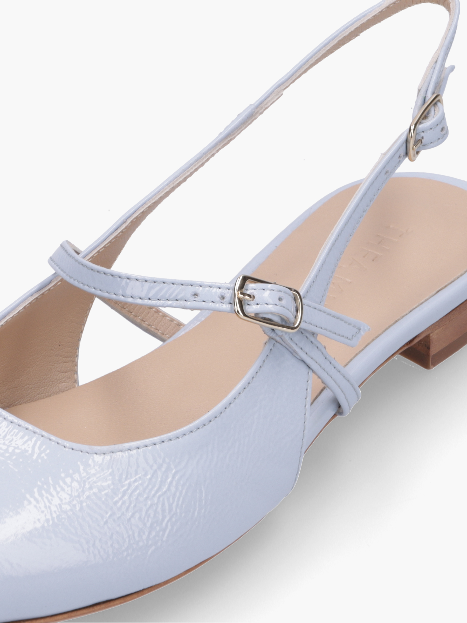 MEGUMI Lackleder Hellblau, Bekleidung, Schuhwerk, Schuh, Sandale, Hoher Absatz