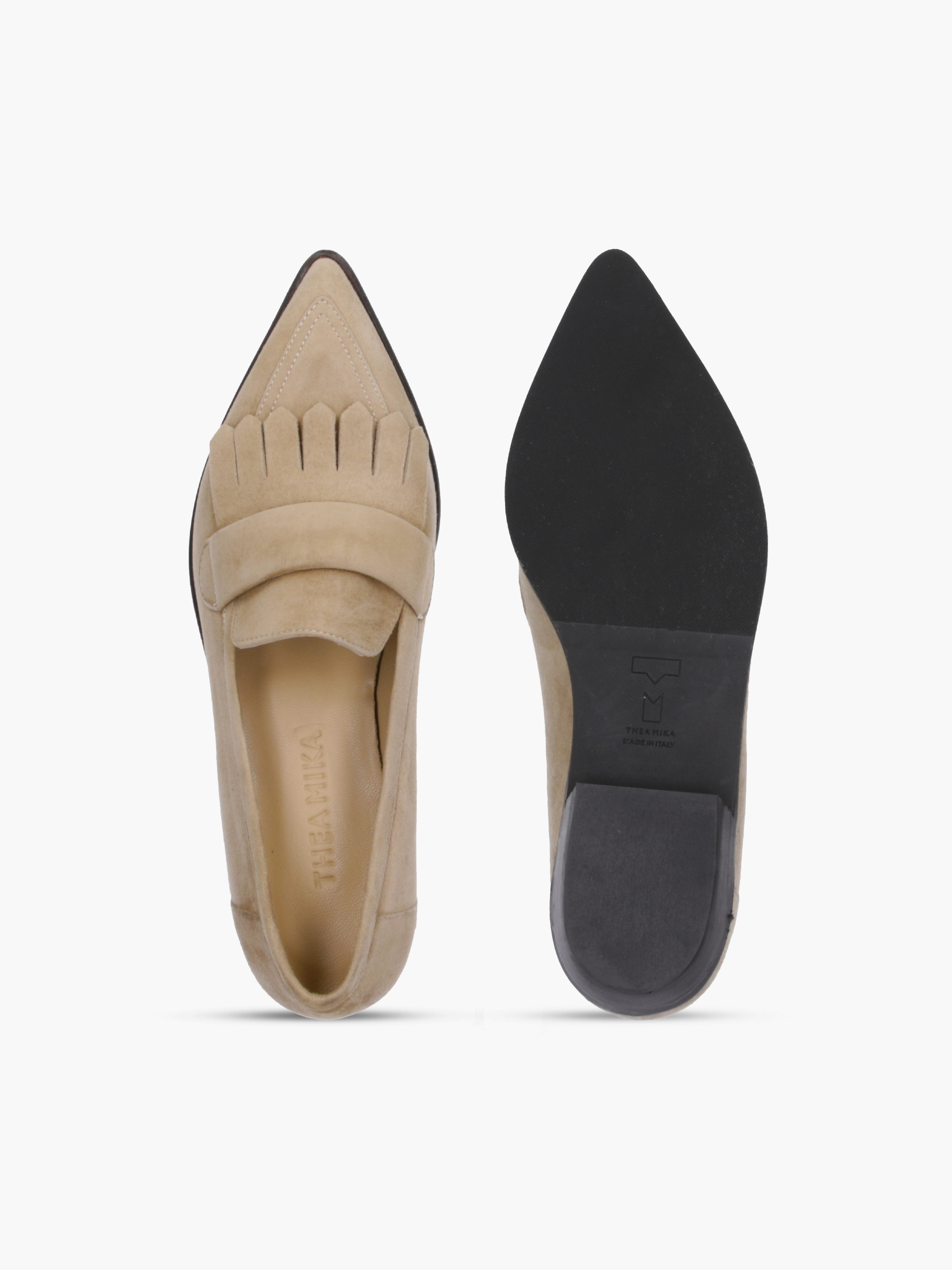 MIOKO Veloursleder Hellbraun, Bekleidung, Schuhwerk, Schuh, Wildleder