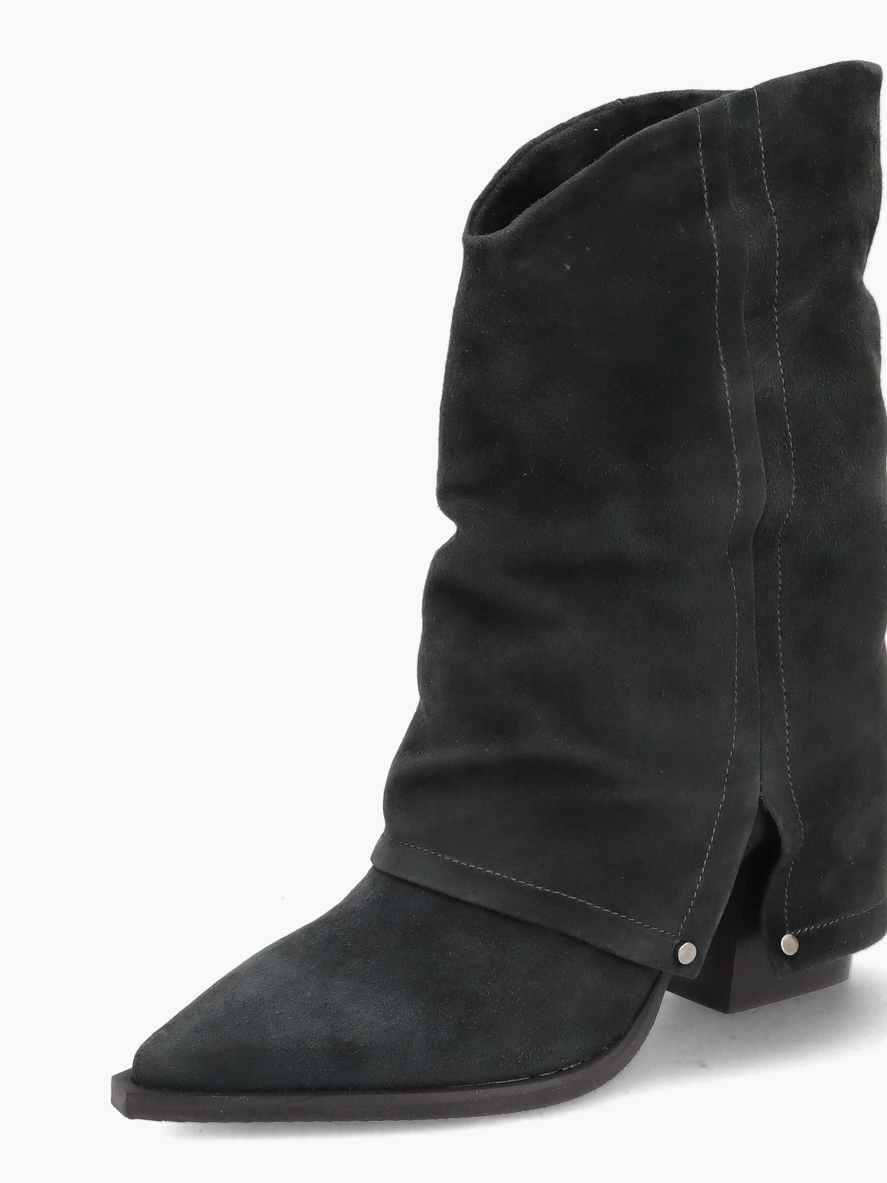 Cowboy boots grau 70 mm, Bekleidung, Schuhwerk, Schuh, Wildleder