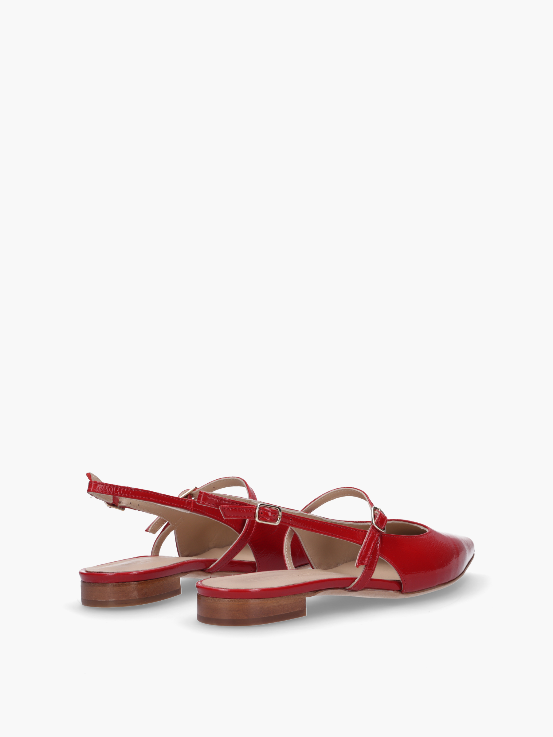 MEGUMI Lackleder Rot, Bekleidung, Schuhwerk, Sandale, Schuh