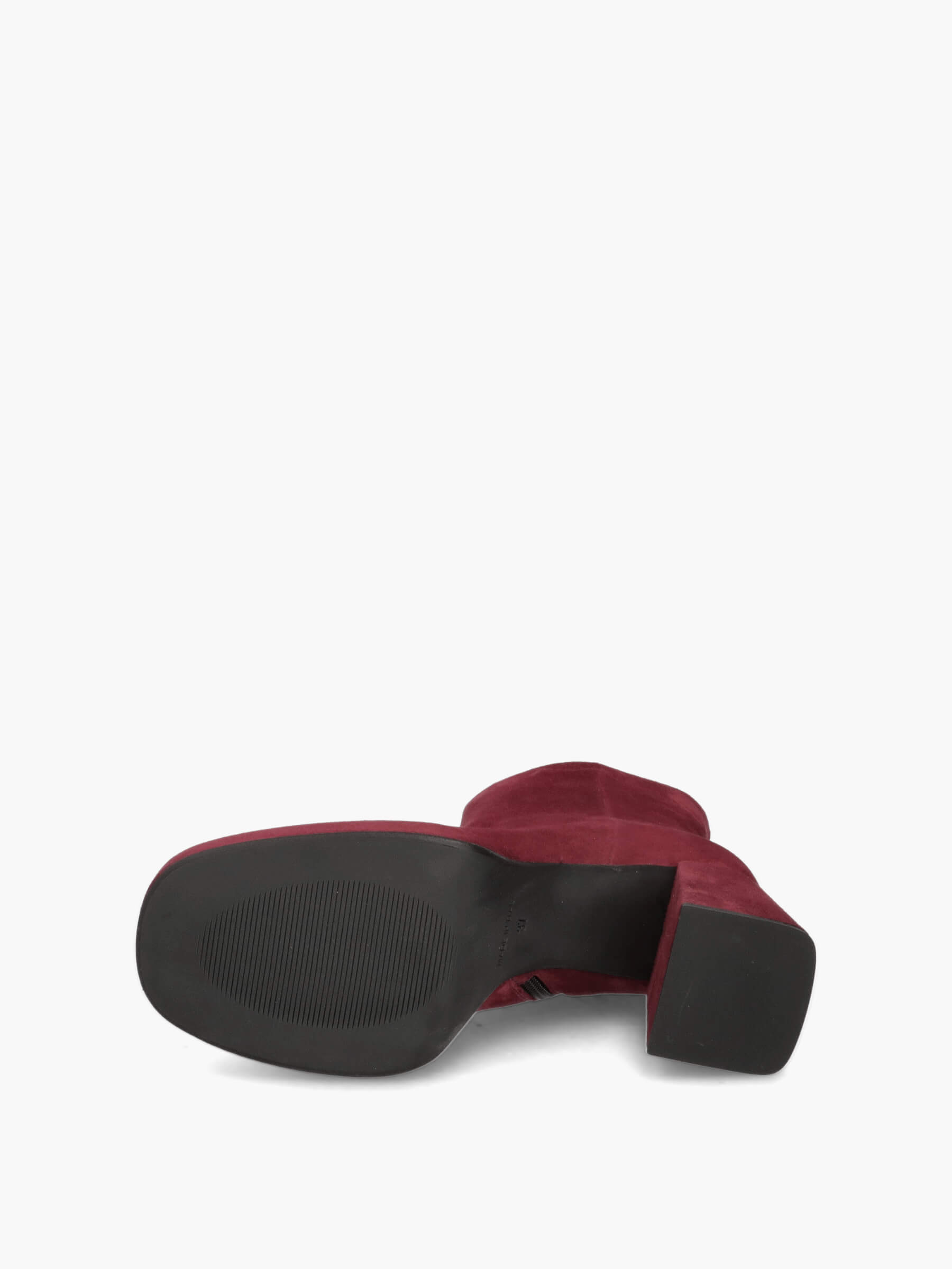 Plateau-Stiefeletten bordeaux 85 mm, Bekleidung, Schuhwerk, Schuh, Sandale