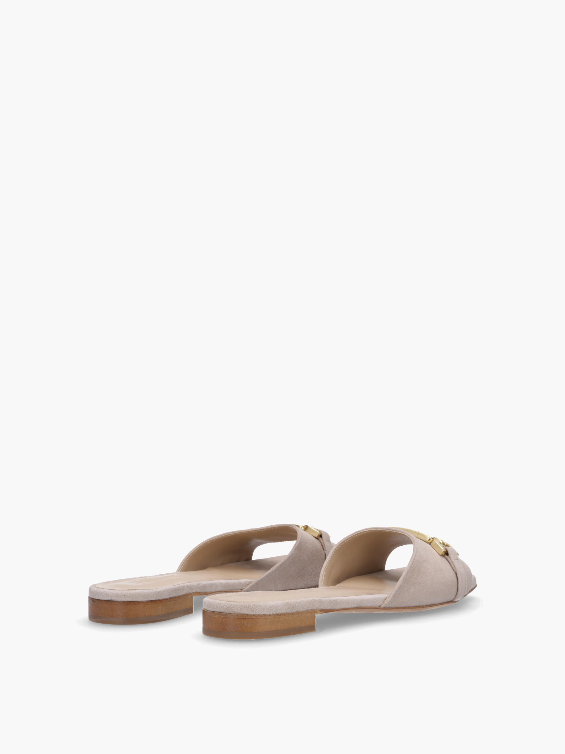 VINA Veloursleder Beige, Bekleidung, Schuhwerk, Sandale