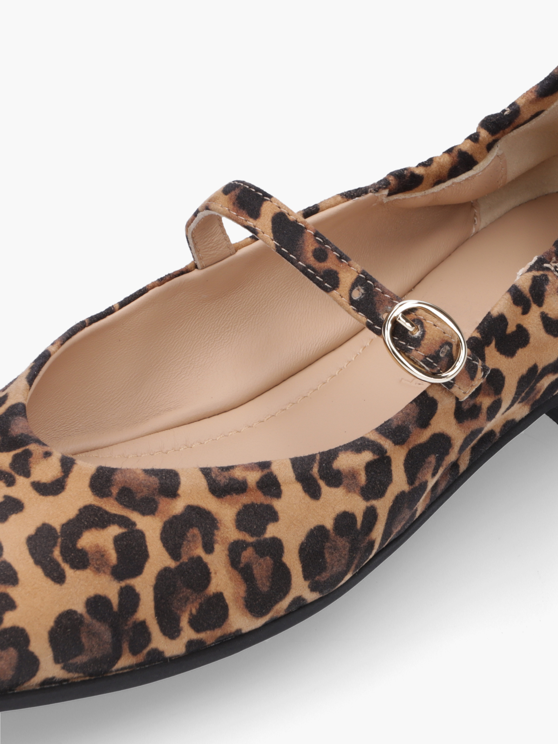 BINTI Veloursleder Leo, Bekleidung, Schuhwerk, Schuh, Hoher Absatz, Sandale