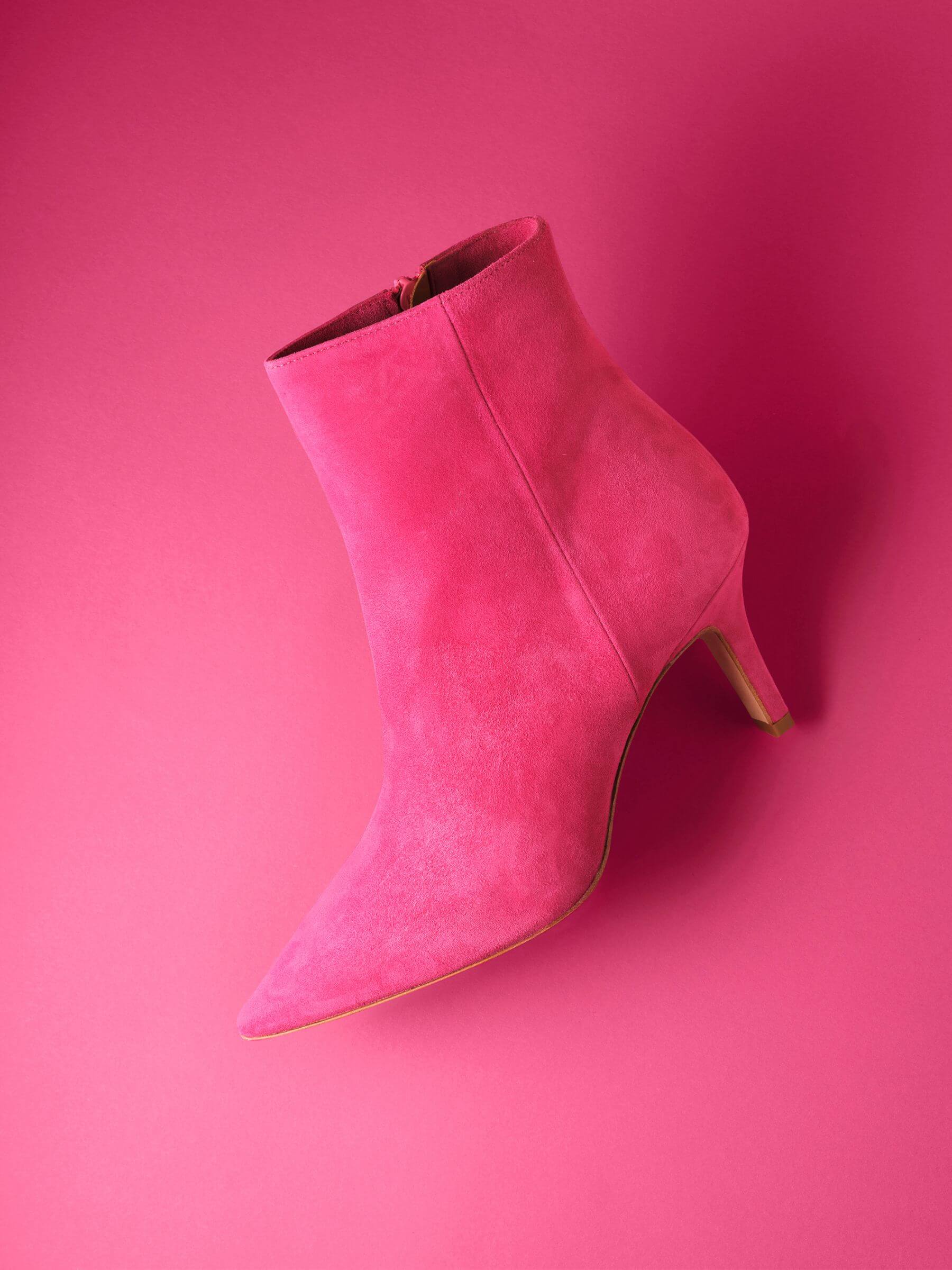 Stiefeletten fuxia 70 mm, Bekleidung, Schuhwerk, Schuh, Hoher Absatz