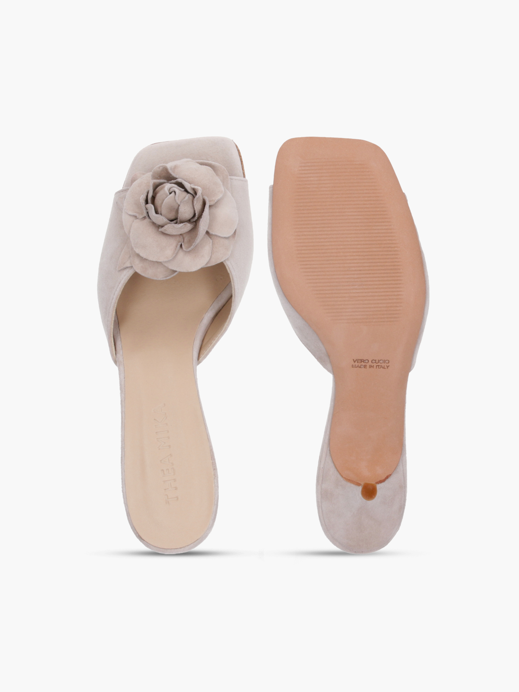 GANKO Veloursleder Beige, Bekleidung, Schuhwerk, Schuh, Sandale, Hoher Absatz