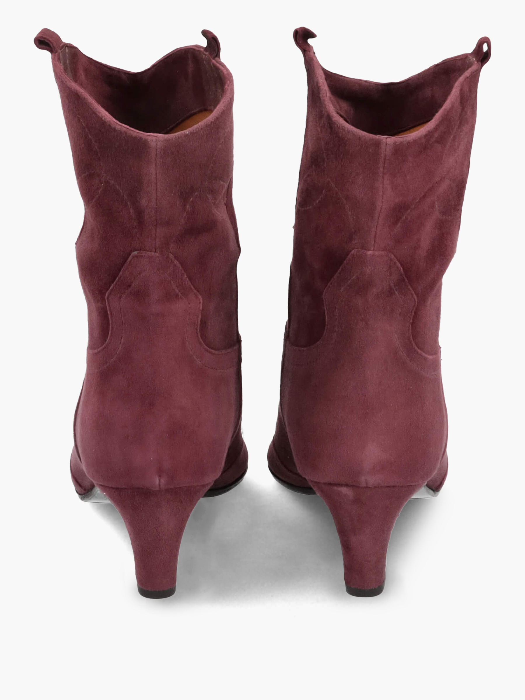 Cowboy boots dunkelrot 50 mm, Wildleder, Kleidung, Schuhwerk, Schuh, Hoher Absatz