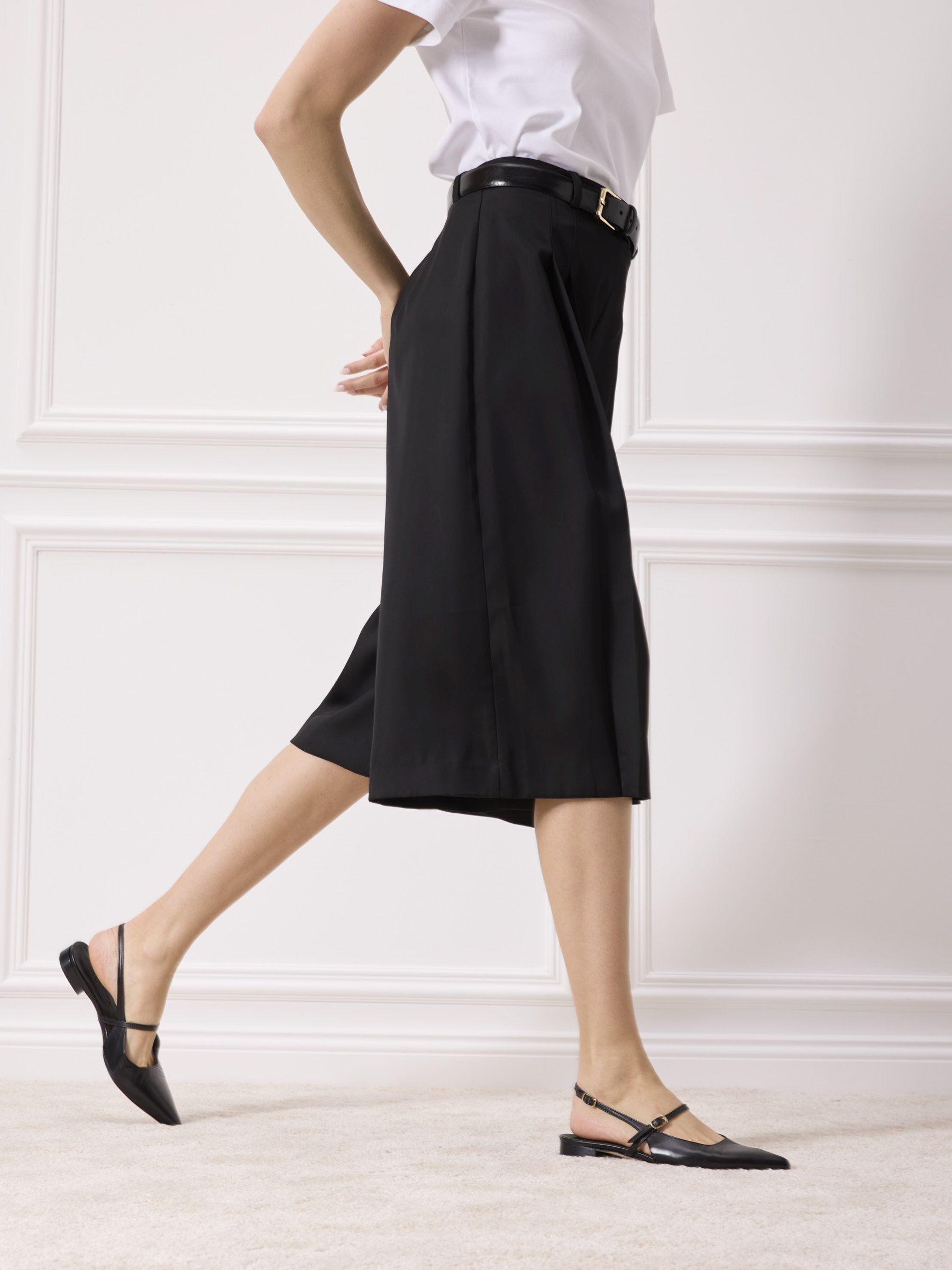 MEGUMI Glattleder Schwarz, Rock, Schuh, Hoher Absatz, Person, Frau