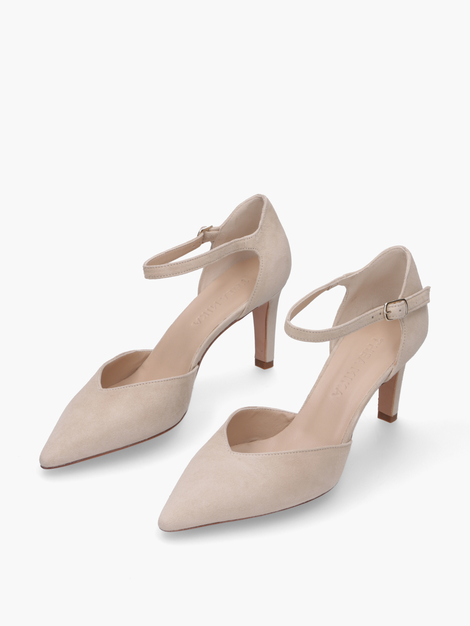 NAO Veloursleder Beige, Bekleidung, Schuhwerk, Hoher Absatz, Schuh
