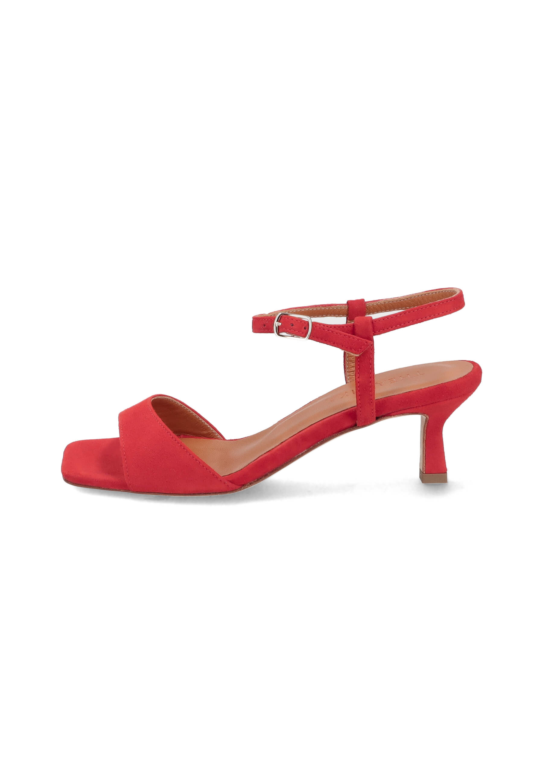 Sandalen rot 50 mm, Bekleidung, Schuhwerk, Sandale, Schuh, Hoher Absatz