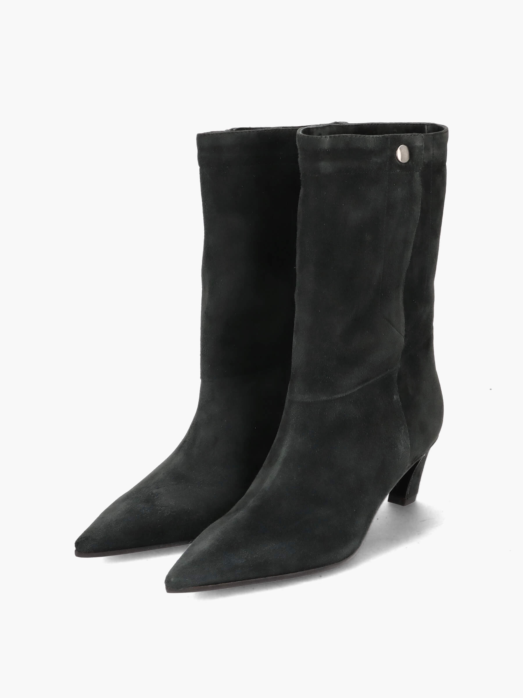 Stiefeletten-grau-50-mm-TMC451B-0010-0099-Thea-Mika_2_BM Stiefeletten grau 50 mm, Bekleidung, Schuhwerk, Schuh, Hoher Absatz, Wildleder