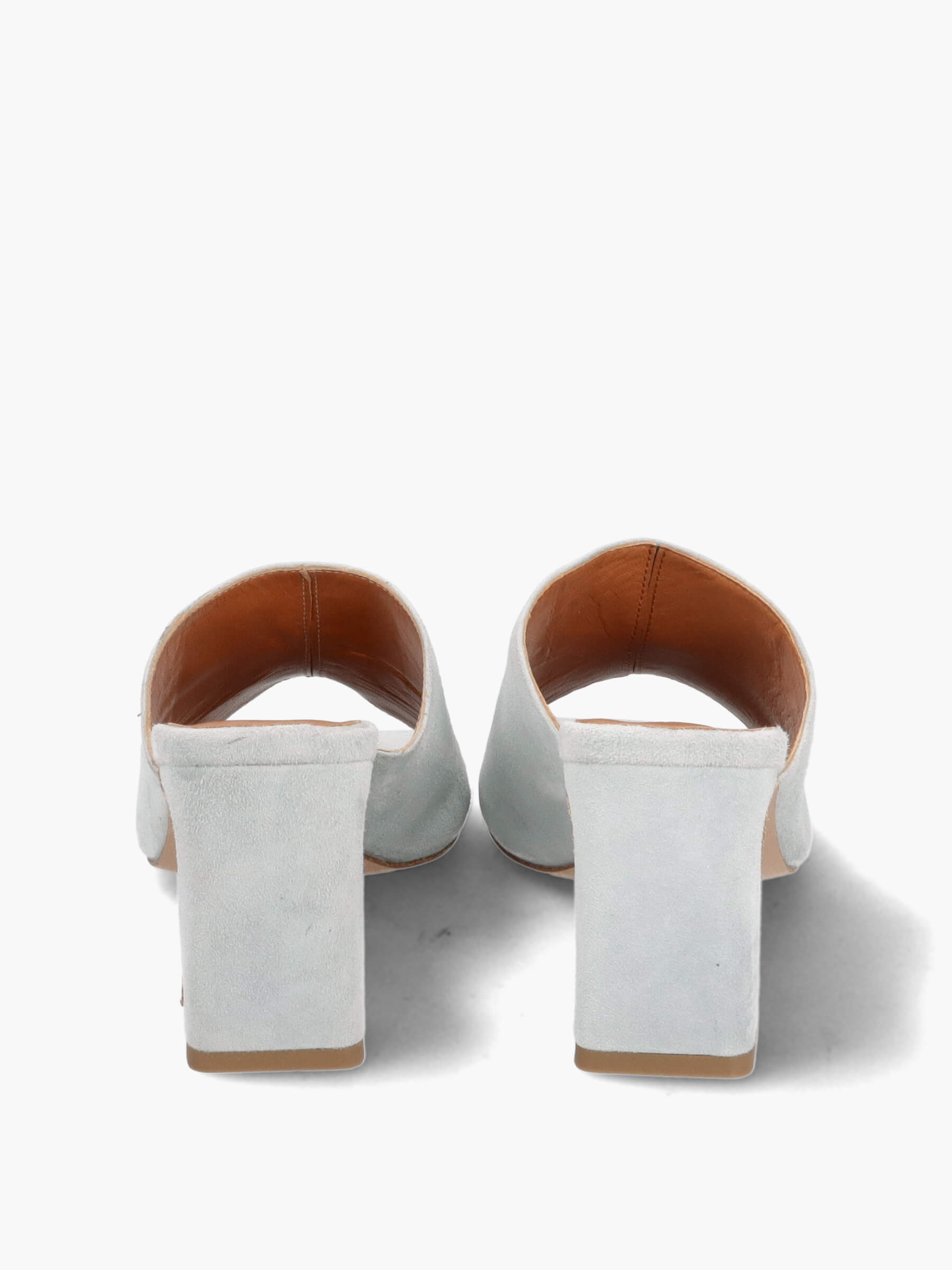 Mules hellblau 70 mm, Bekleidung, Schuhwerk, Schuh, Hoher Absatz