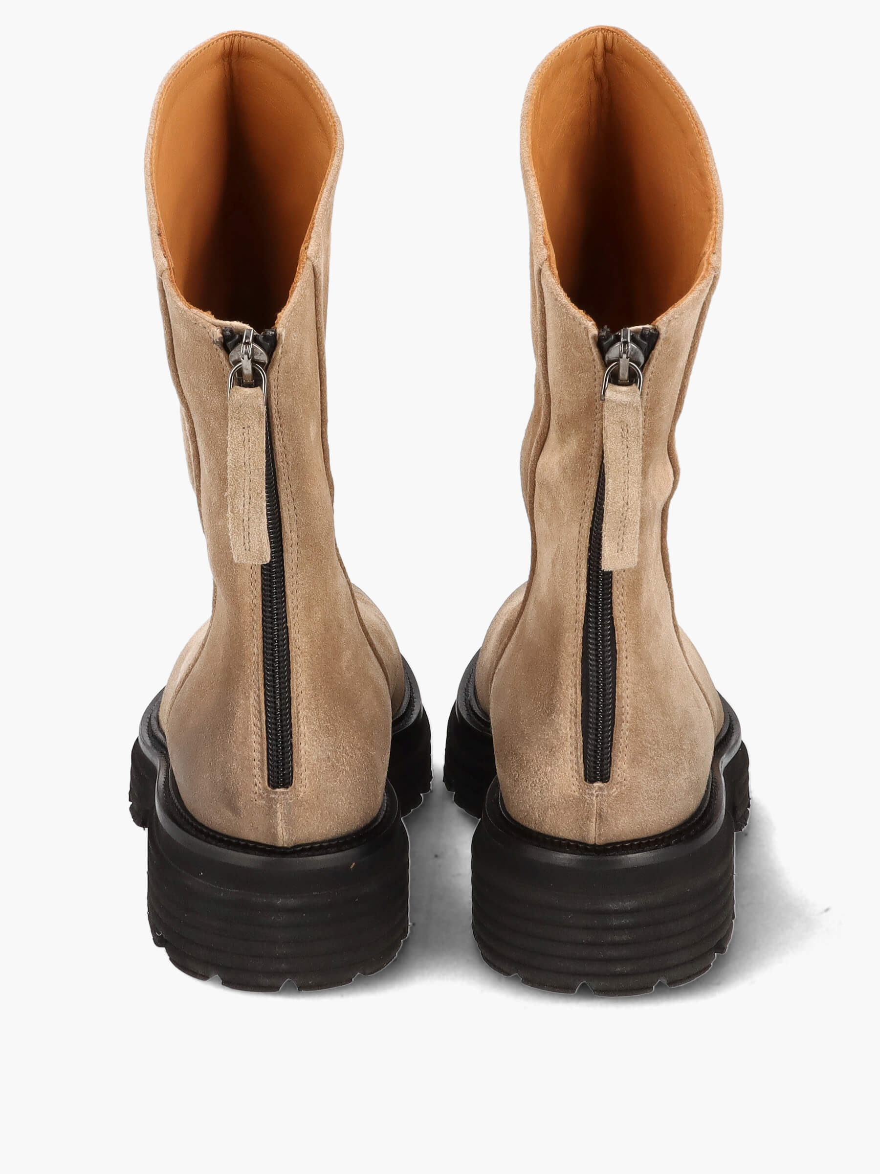 Stiefelette beige, Bekleidung, Schuhwerk, Schuh, Hoher Absatz, Wildleder