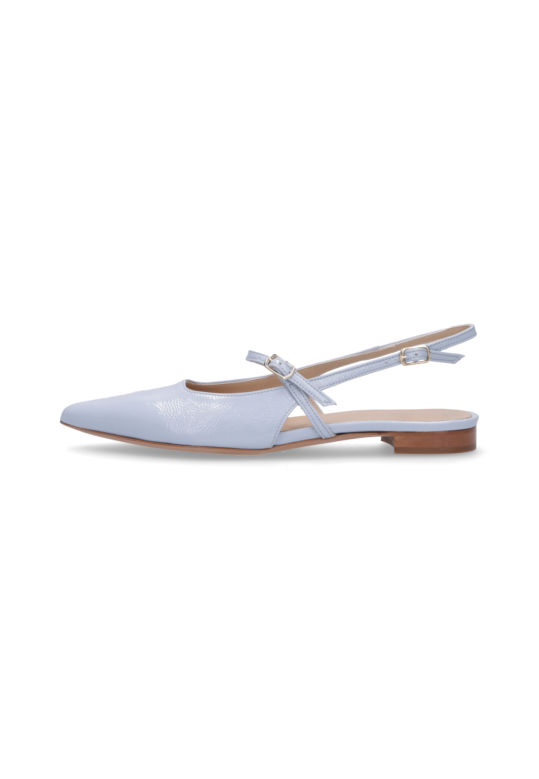 MEGUMI Lackleder Hellblau, Bekleidung, Schuhwerk, Sandale, Schuh, Hoher Absatz