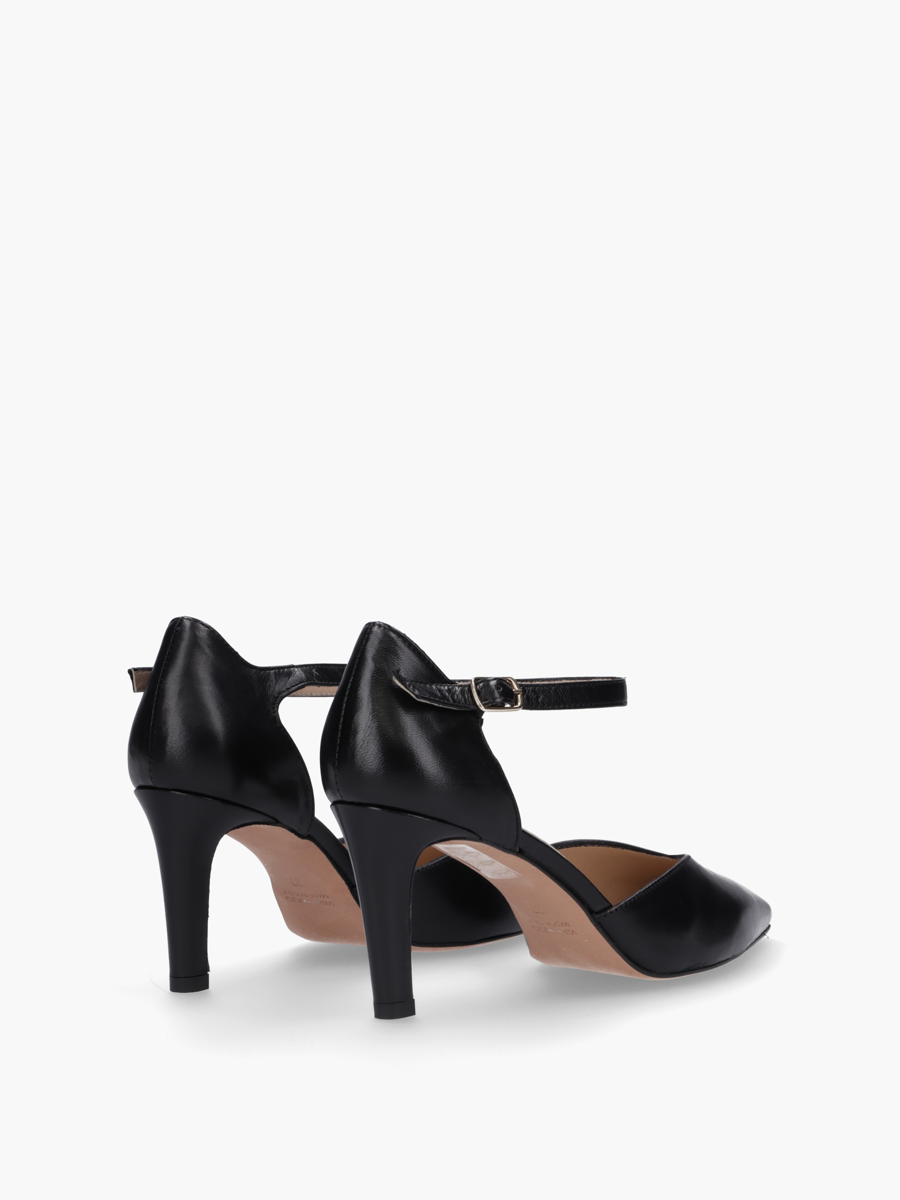 NAO Glattleder Black, Bekleidung, Schuhwerk, Schuh, Hoher Absatz, Sandale