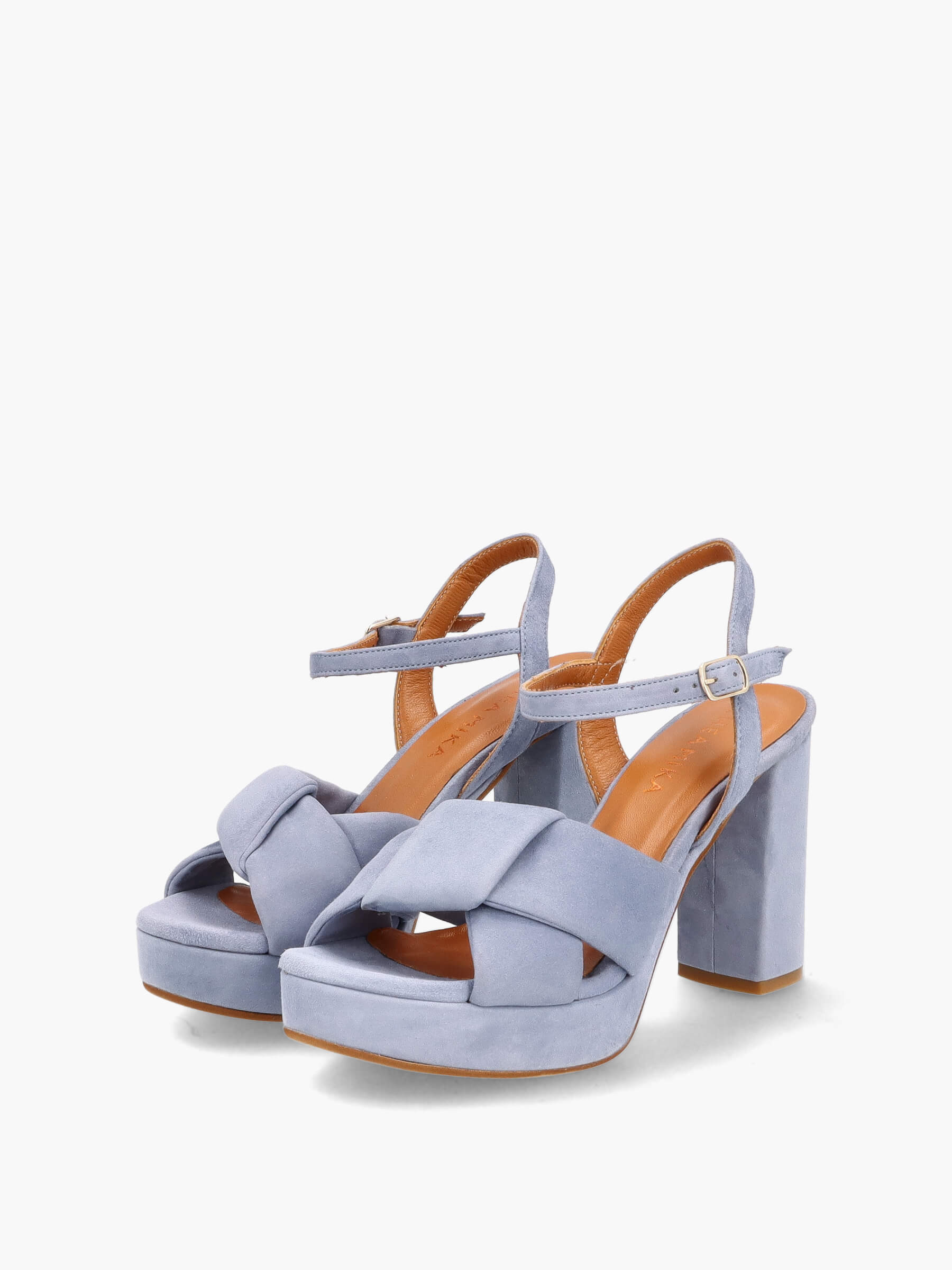 Plateau-Sandalen jeans 100 mm, Bekleidung, Schuhwerk, Sandale, Schuh, Hoher Absatz