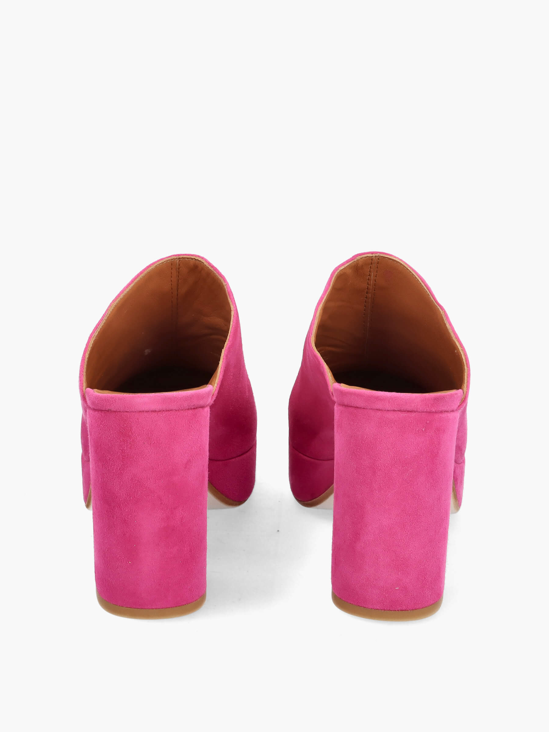 Clogs fuxia, Bekleidung, Schuhwerk, Schuh, Hoher Absatz, Wildleder
