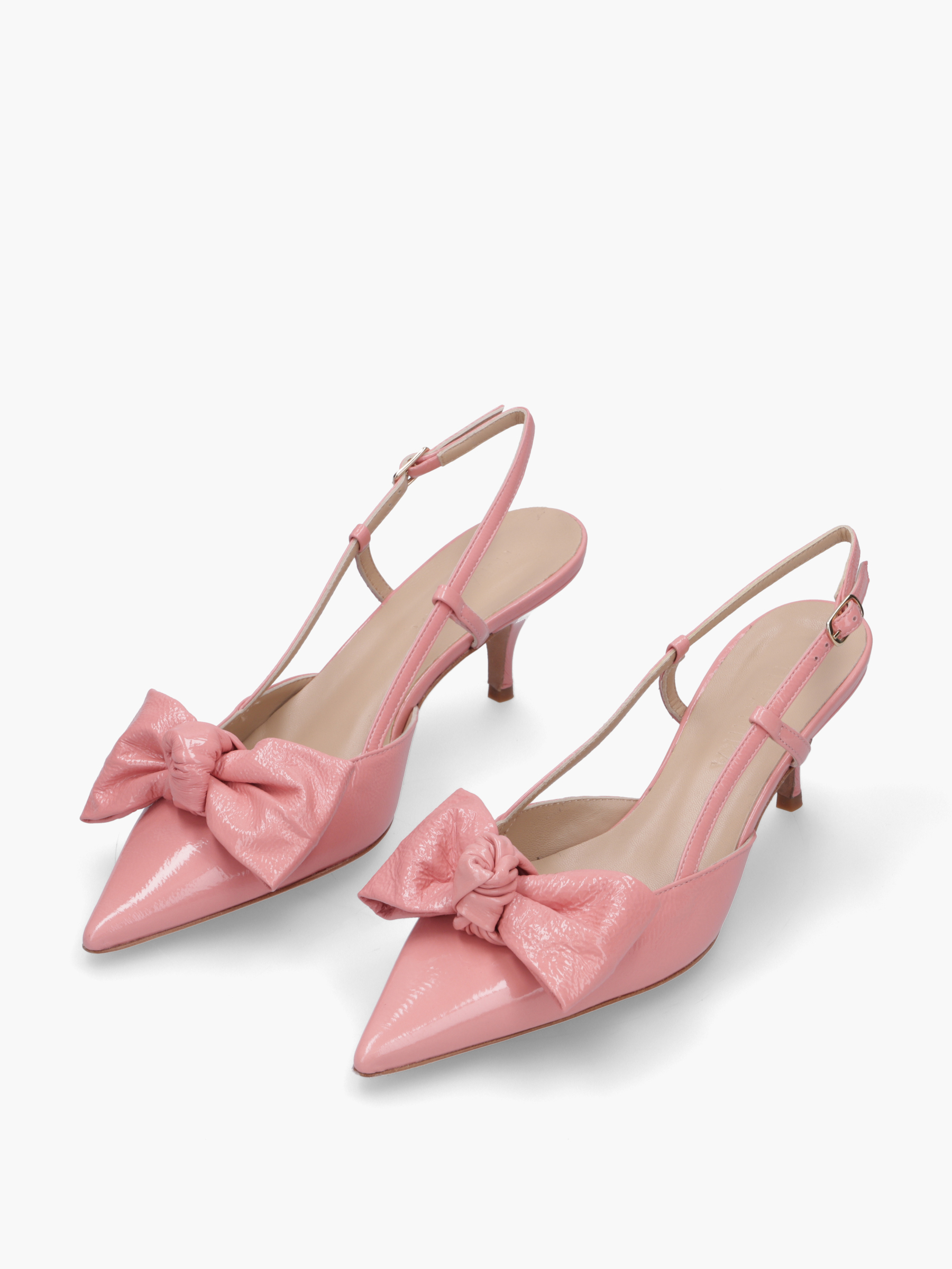 VANI Lackleder Rosa, Bekleidung, Schuhwerk, Schuh, Hoher Absatz, Sandale