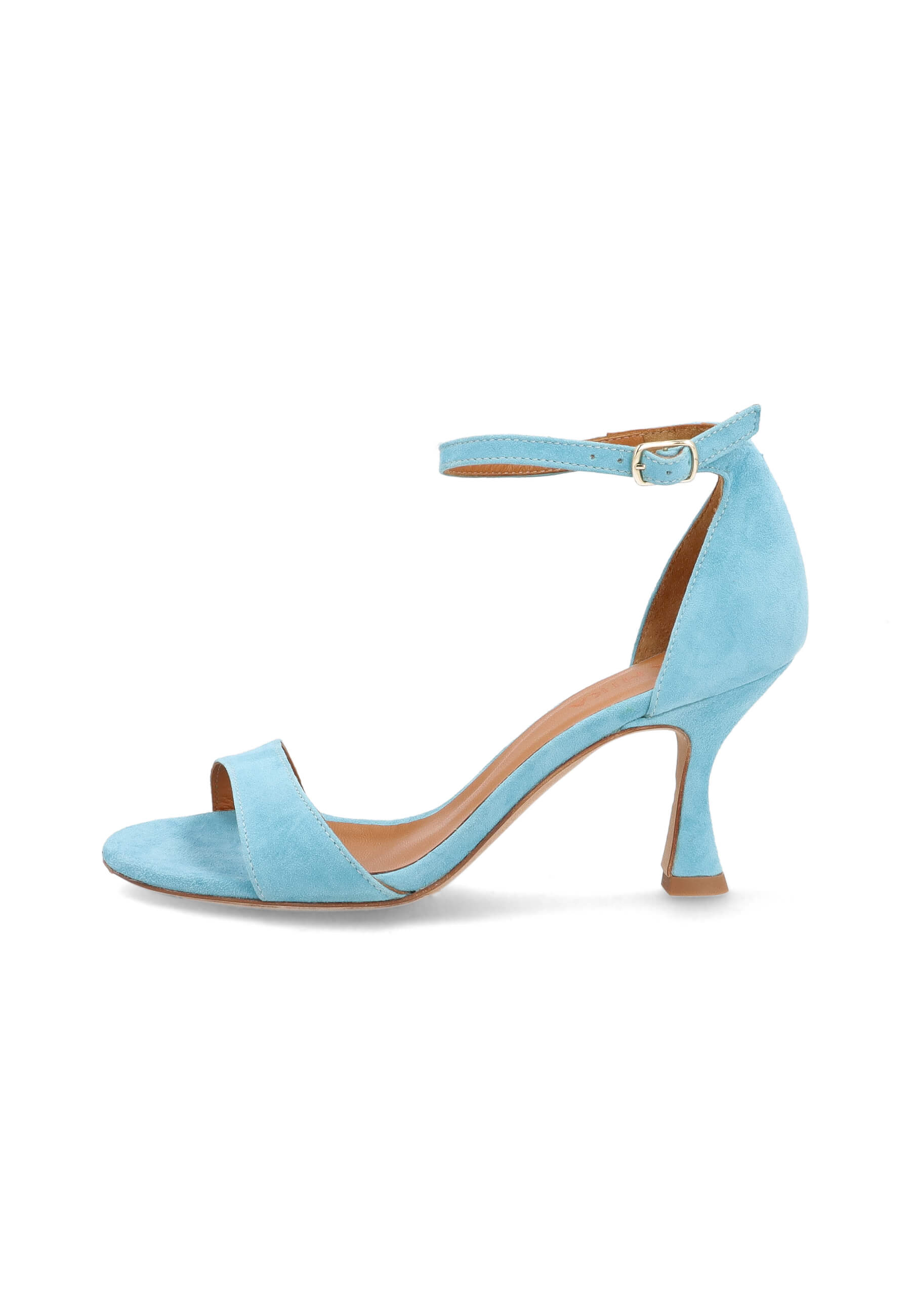 Riemchen-Sandalen turchese 70 mm, Bekleidung, Schuhwerk, Sandale, Schuh, Hoher Absatz