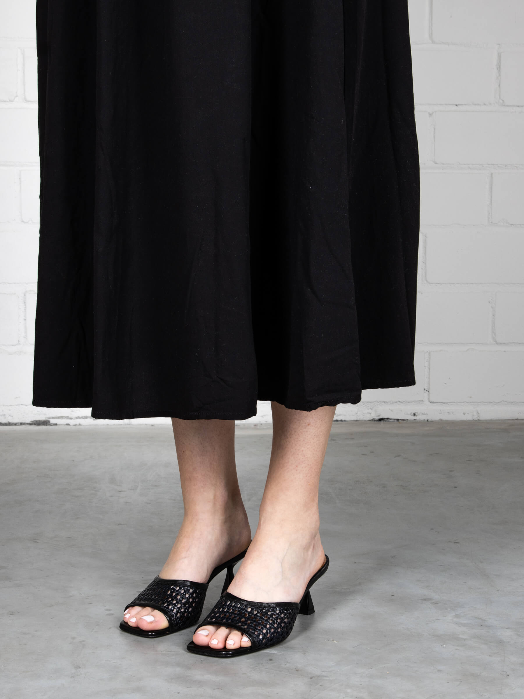 Mules nero 50 mm