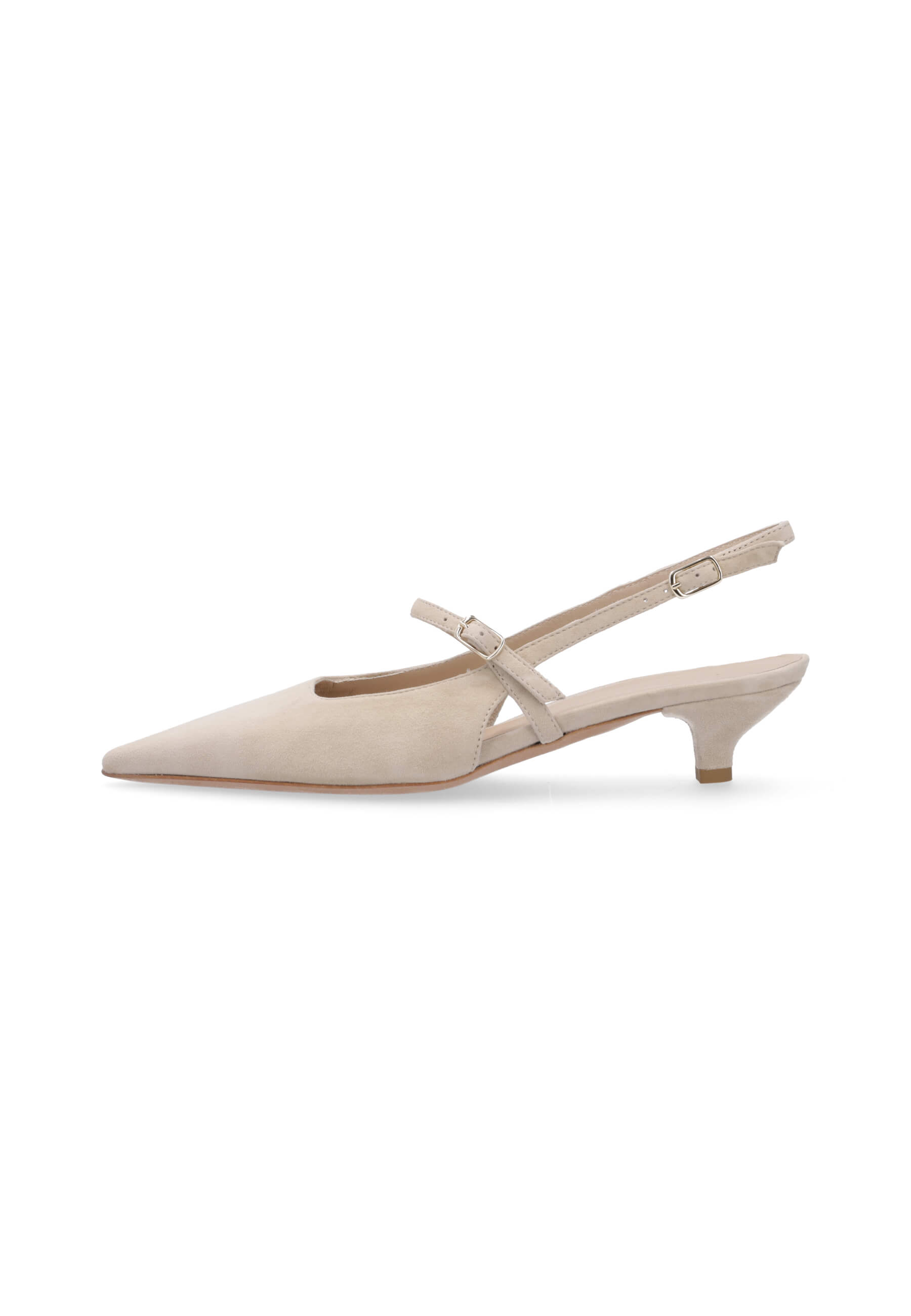 VERA Veloursleder Beige, Bekleidung, Schuhwerk, Schuh, Sandale, Hoher Absatz