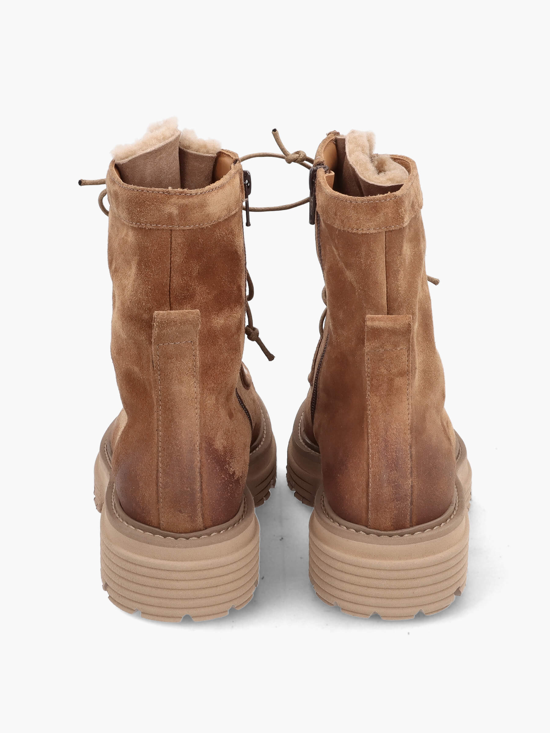 Lammfell Stiefeletten camel, Wildleder, Kleidung, Schuhwerk, Schuh