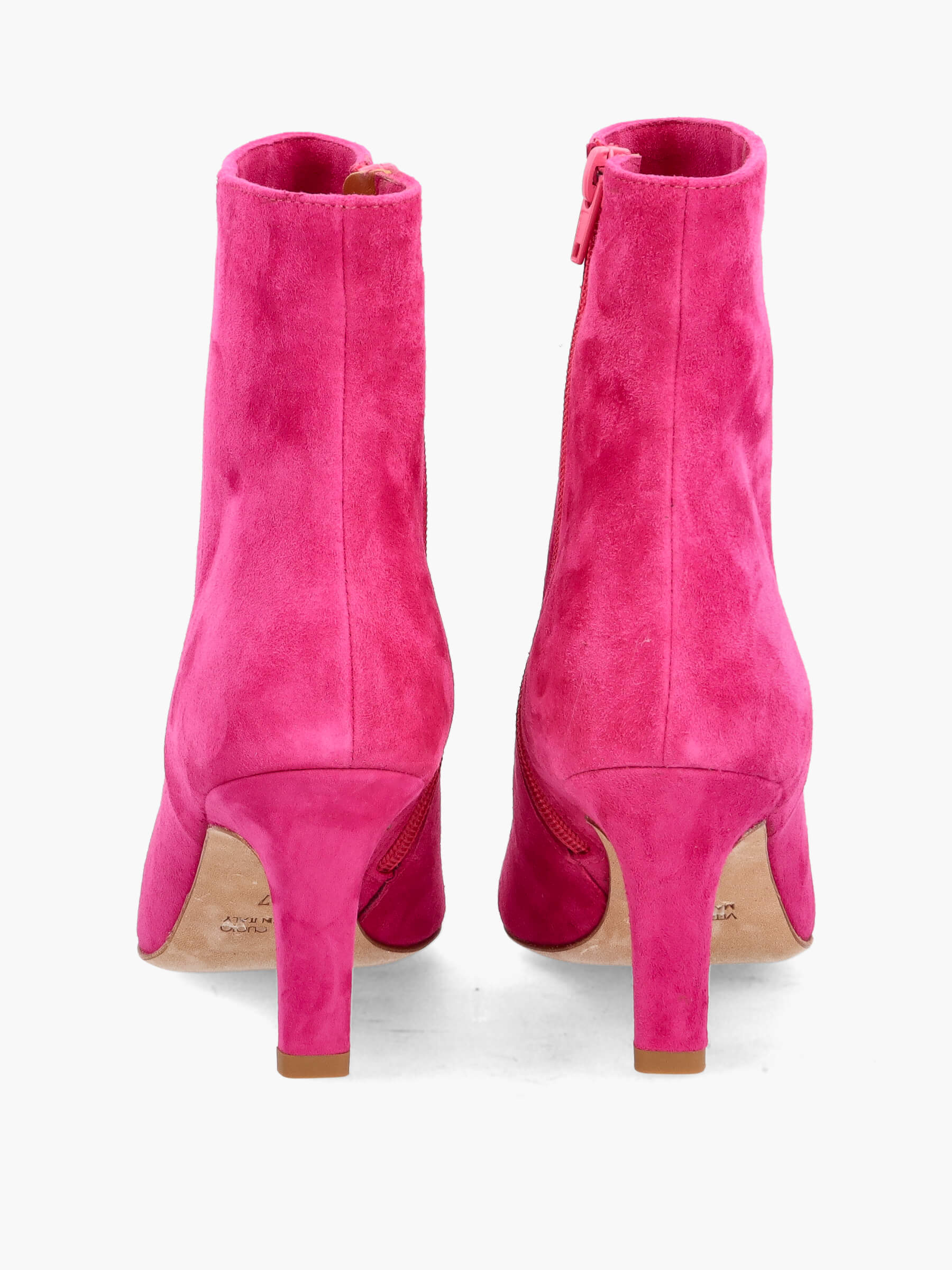Stiefeletten fuxia 70 mm, Bekleidung, Schuhwerk, Schuh, Hoher Absatz, Wildleder