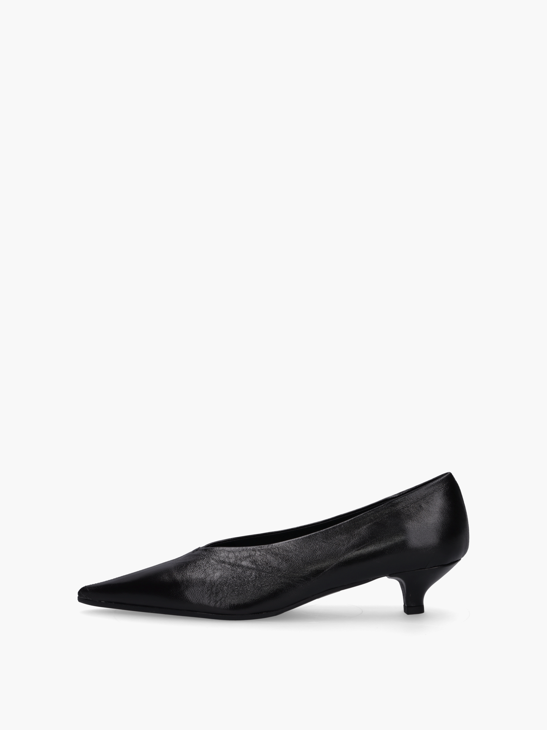 VESTA Glattleder Schwarz, Bekleidung, Schuhwerk, Schuh, Hoher Absatz