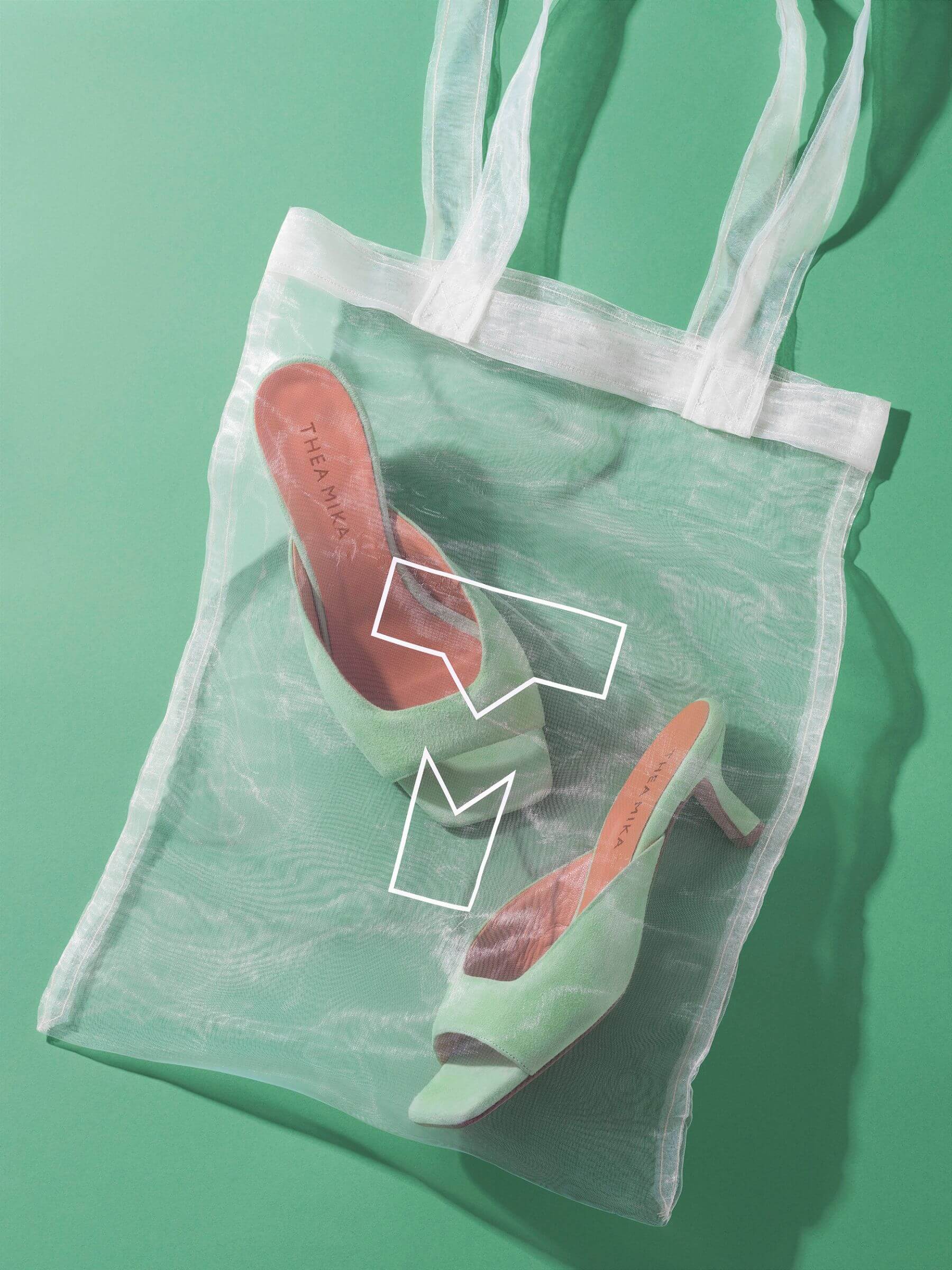 Mules grün 50 mm, Tasche, Plastik, Kleidung, Schuhwerk, Schuh