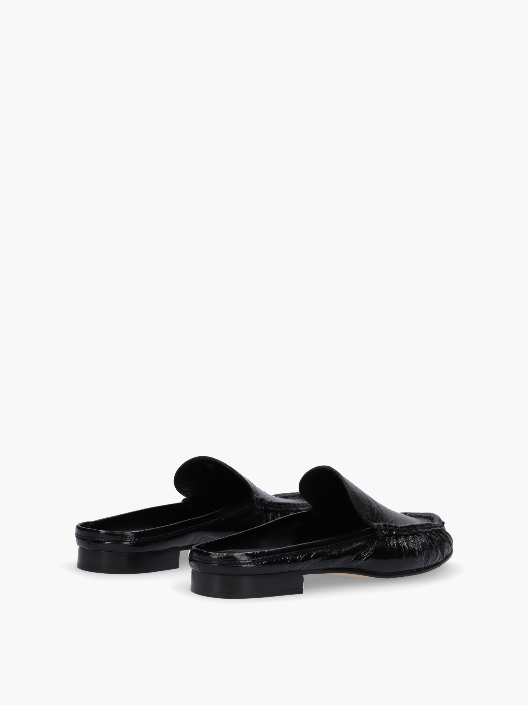 POLA Metallic-Leder Schwarz, Bekleidung, Schuhwerk, Schuh, Sneaker