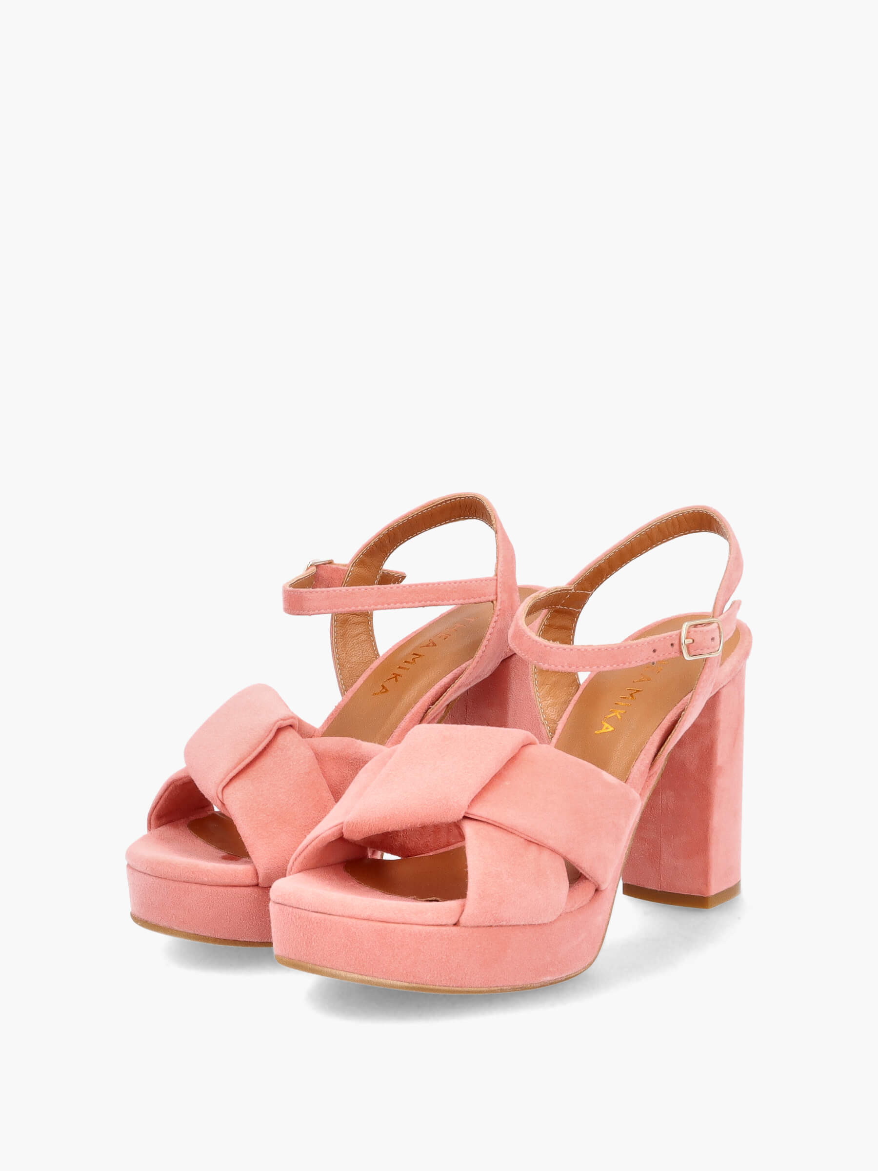 Plateau-Sandalen corallo 100 mm, Bekleidung, Schuhwerk, Sandale, Schuh, Hoher Absatz