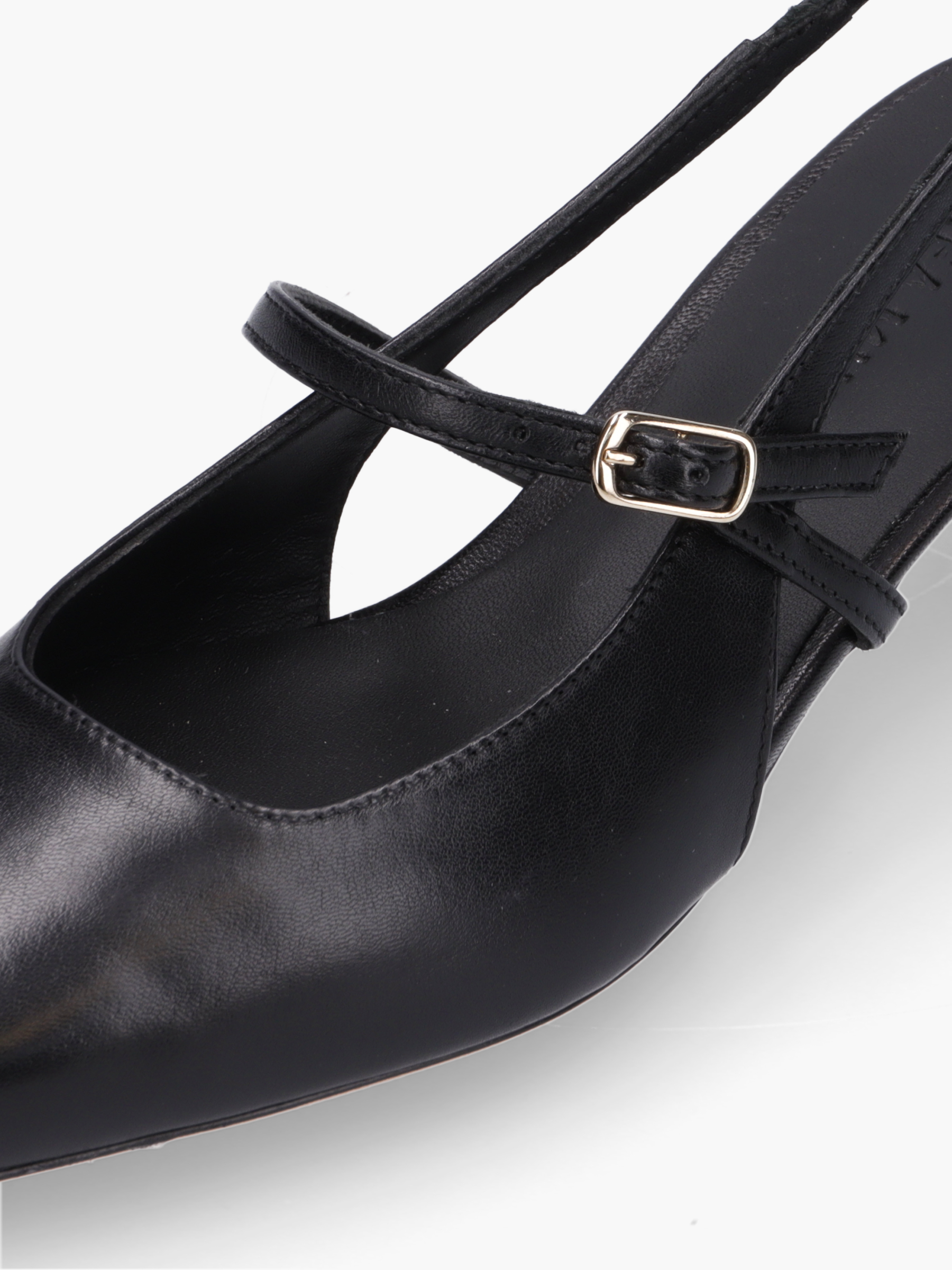 VERA Glattleder schwarz, Schuhwerk, Schuh, Sandale, Hoher Absatz, Riemen