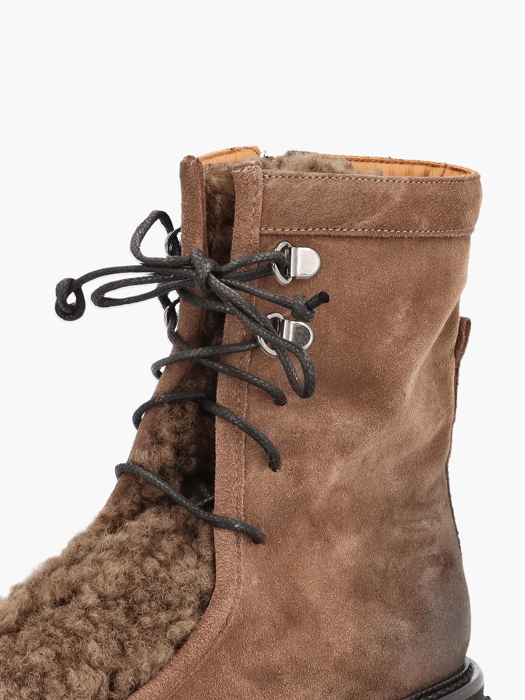 Lammfell Stiefeletten taupe, Bekleidung, Schuhwerk, Schuh