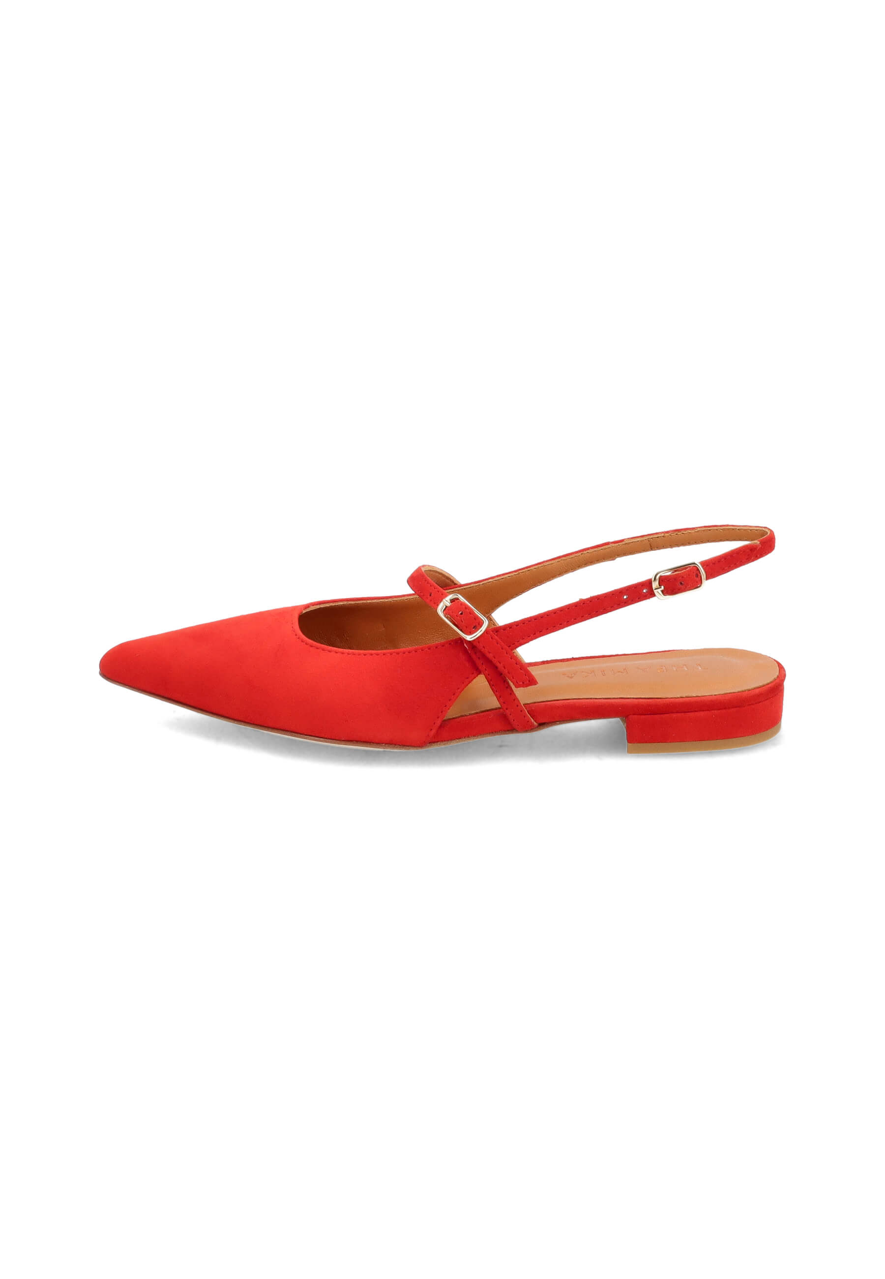Sling-Ballerinas rot, Bekleidung, Schuhwerk, Sandale, Schuh