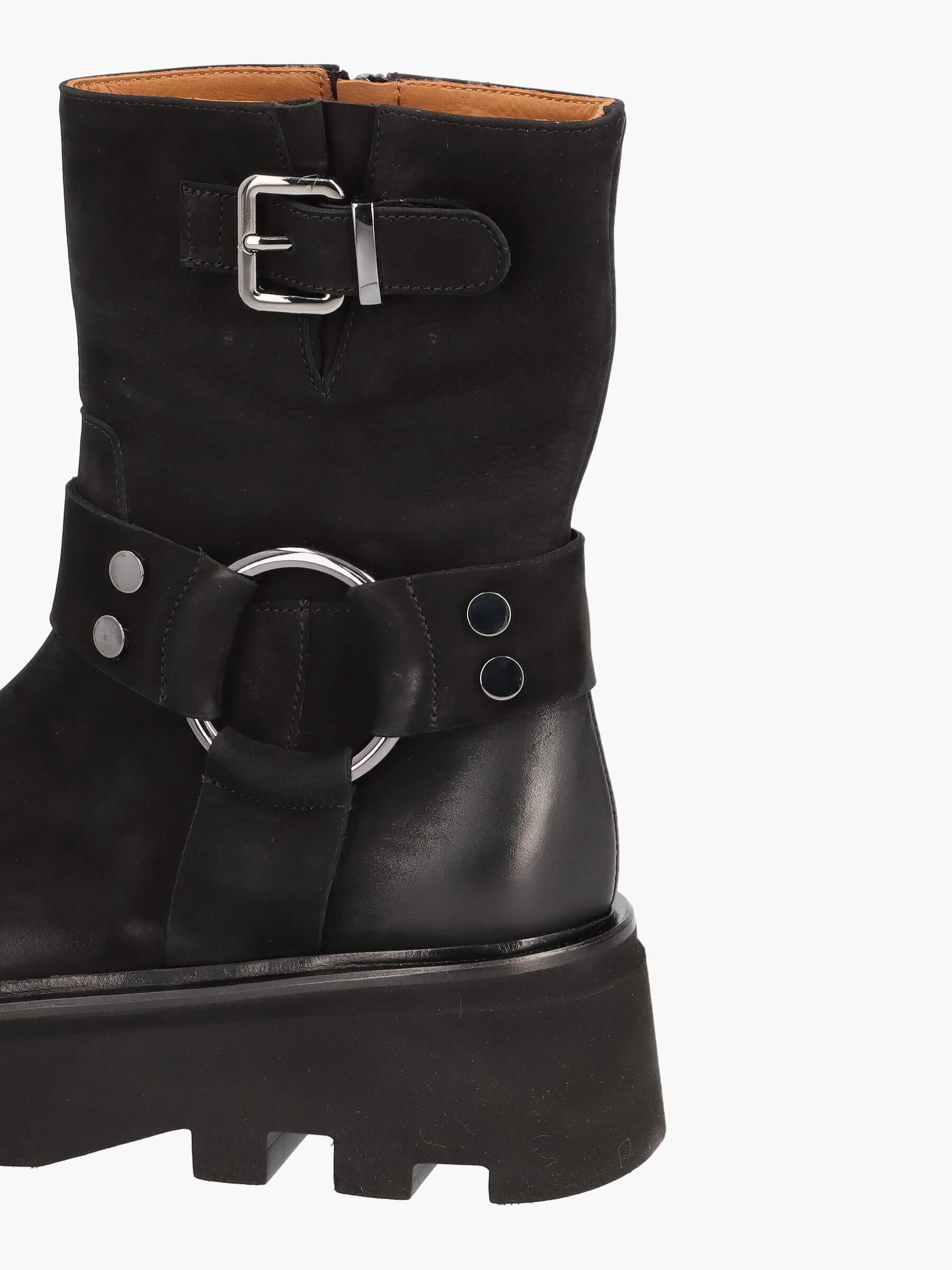 Stiefeletten-schwarz-TM7377Z-0007-0001-Thea-Mika_6_BM Stiefeletten schwarz, Zubehor, Schnalle, Stiefel, Kleidung, Schuhwerk