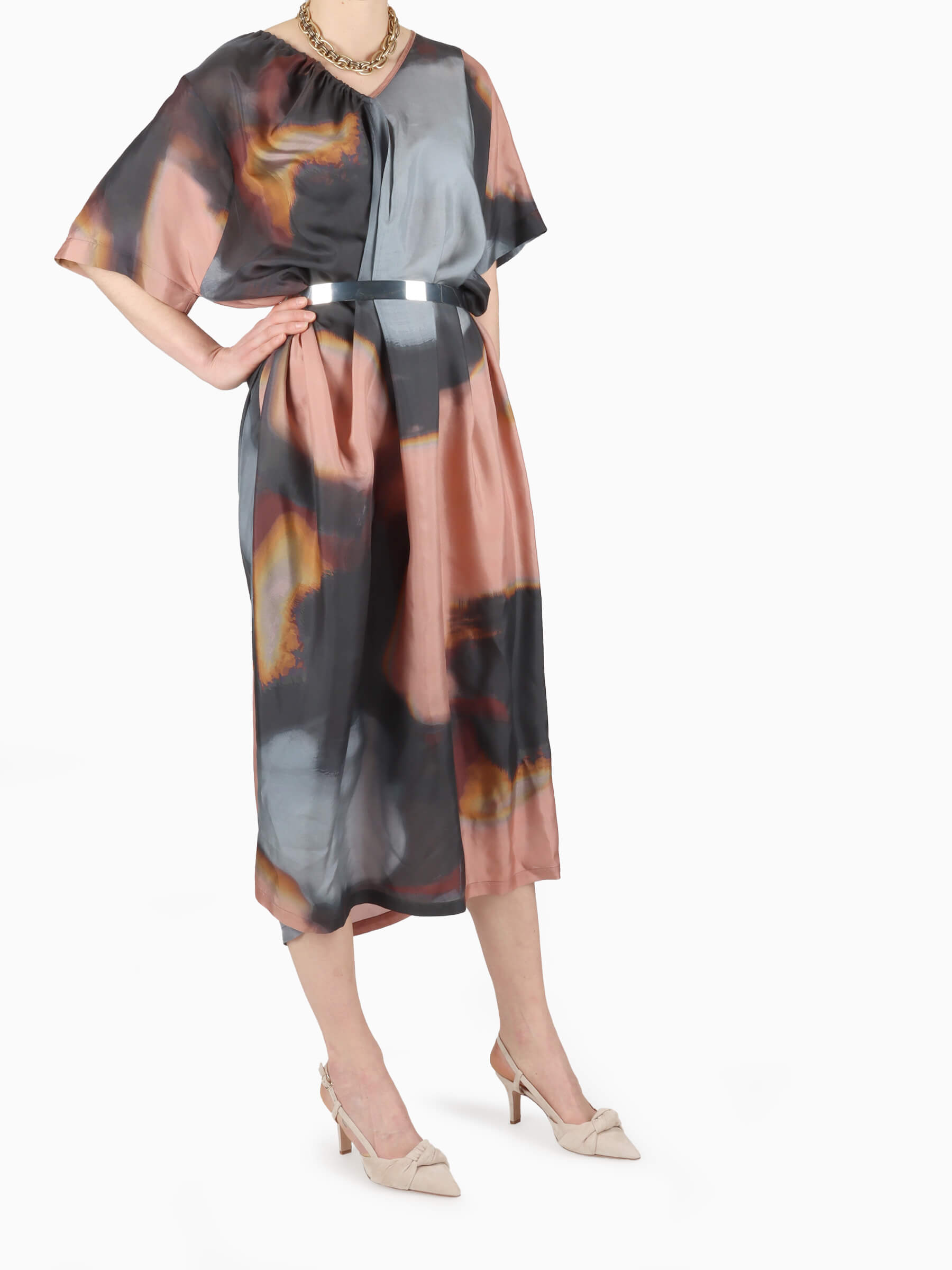 Slingpumps ecru 70 mm