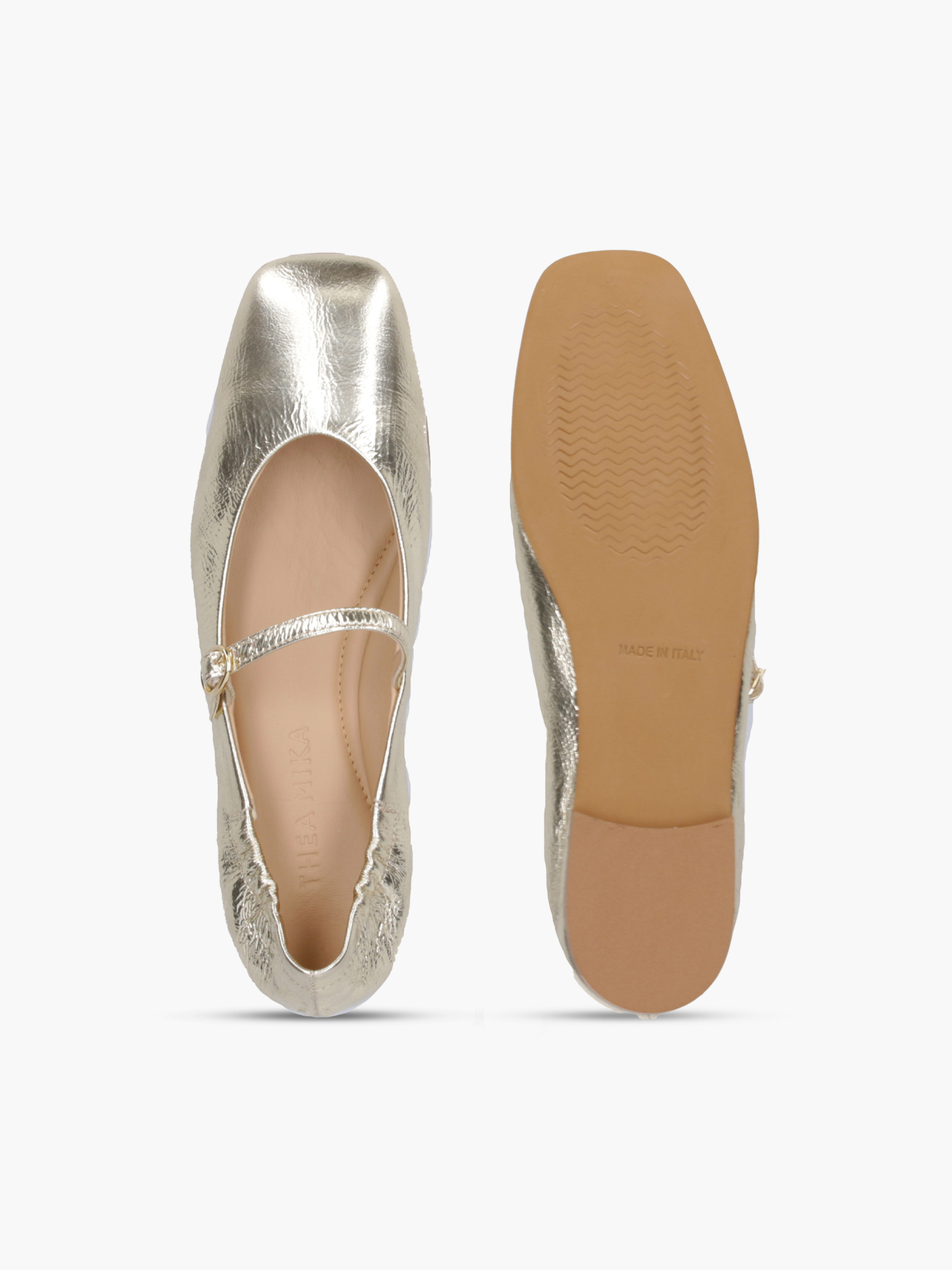 BINTI-Metallic-Leder-Gold-TM09201-0036-0084-Thea-Mika_6_BM BINTI Metallic-Leder Gold, Bekleidung, Schuhwerk, Schuh, Sandale, Hoher Absatz