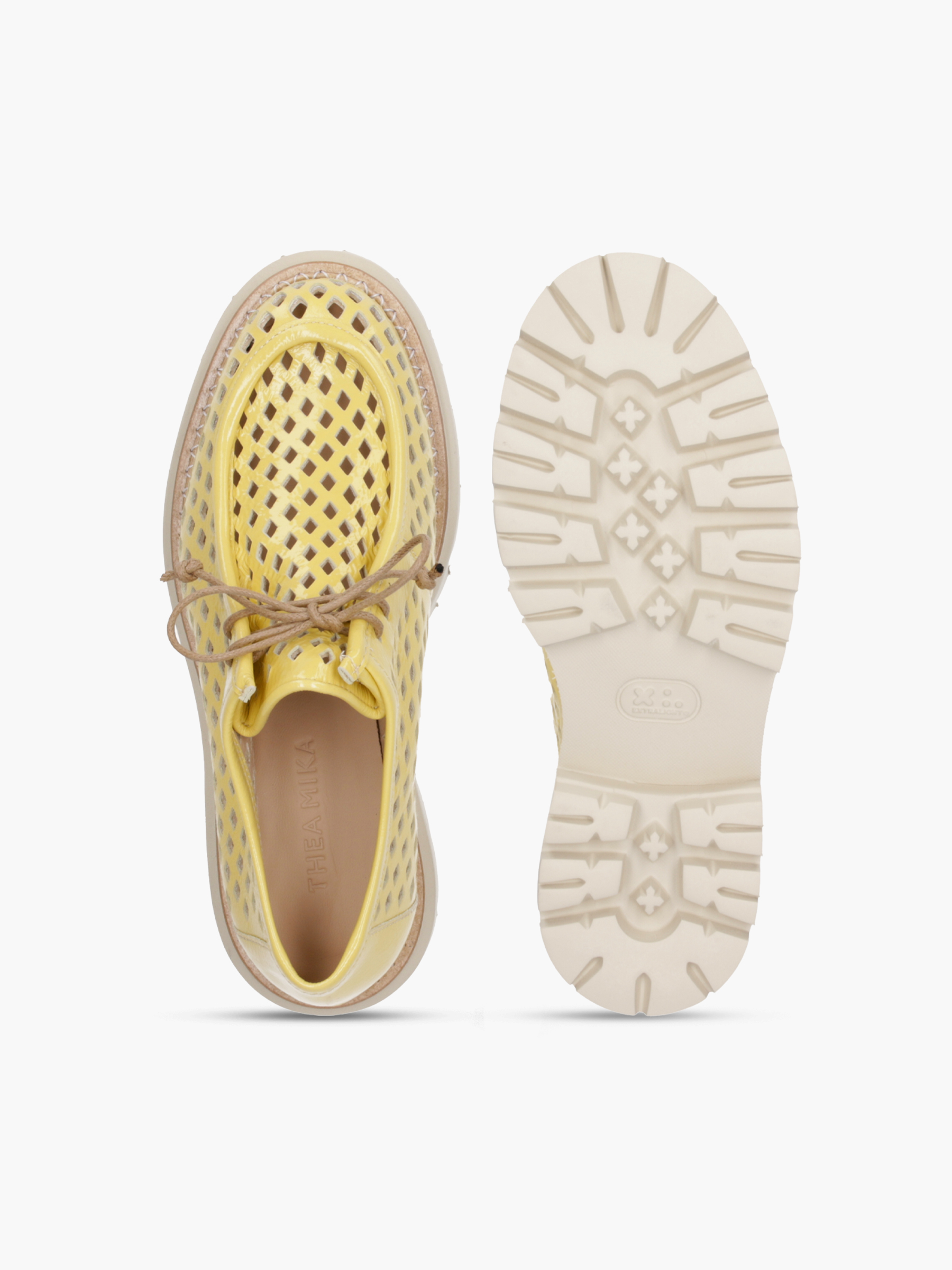 CHISE Lackleder Gelb, Bekleidung, Schuhwerk, Schuh, Sneaker, Sandale