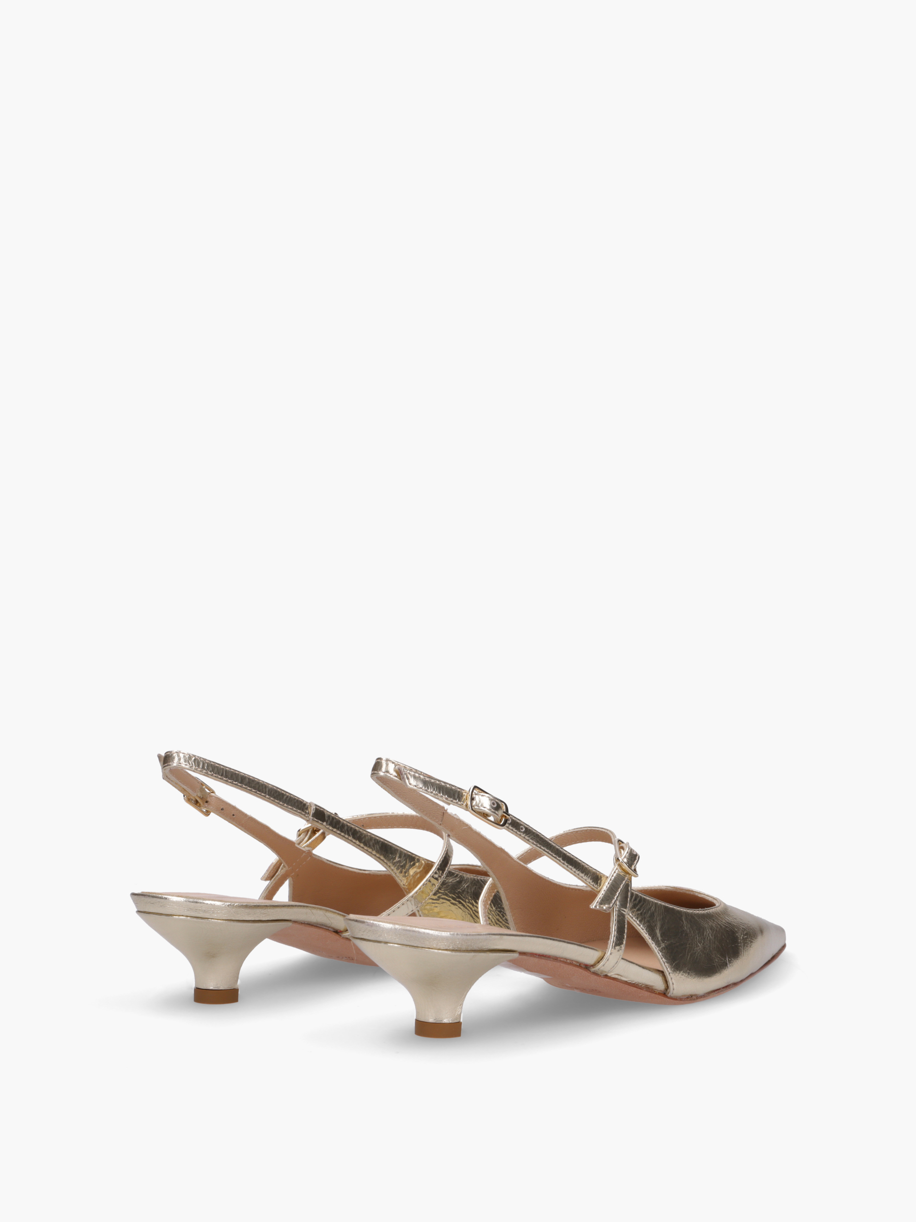 VERA Metallic-Leder Gold, Bekleidung, Schuhwerk, Sandale, Schuh, Hoher Absatz