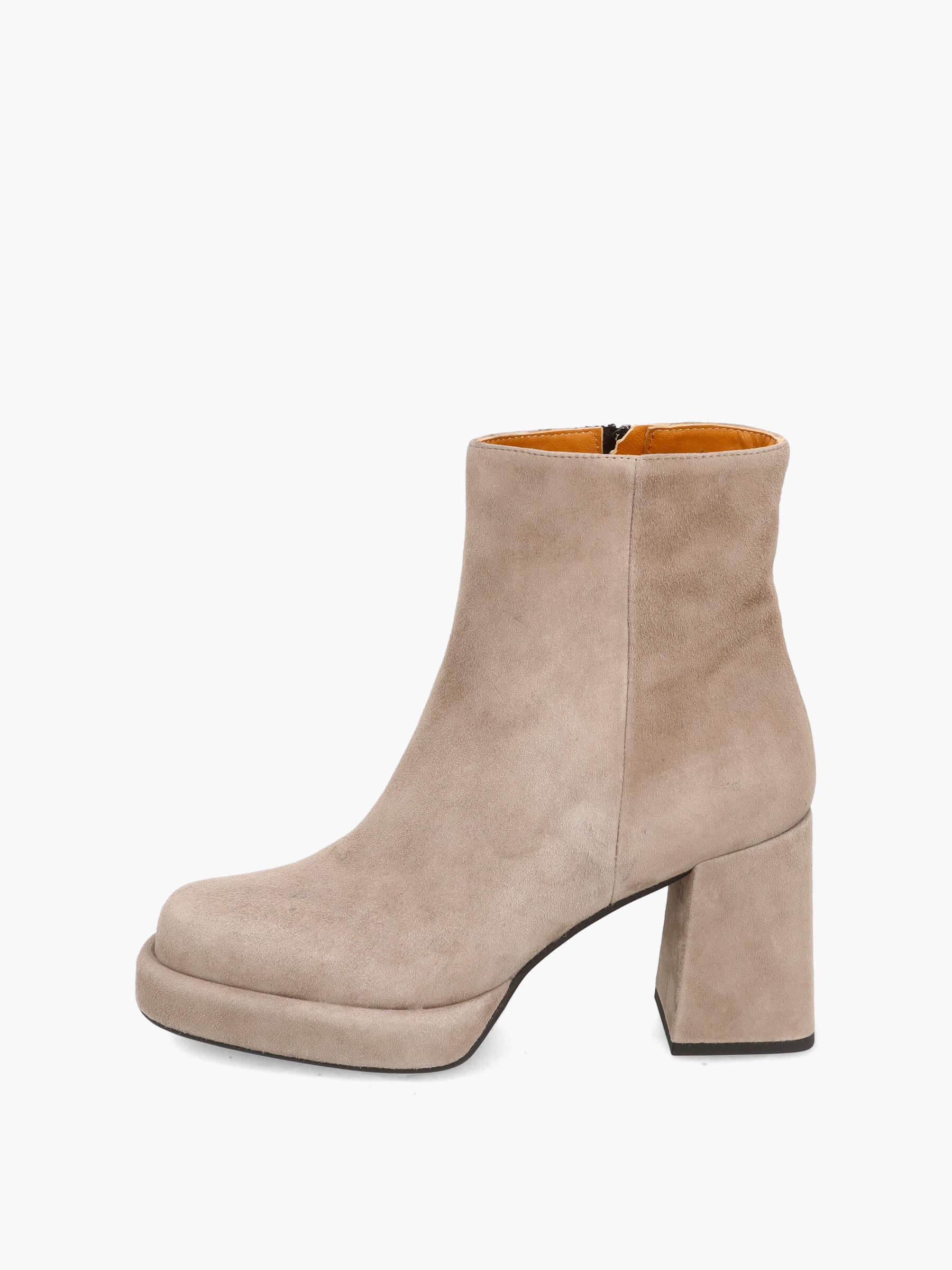 Plateau-Stiefeletten hellbraun 85 mm, Bekleidung, Schuhwerk, Schuh, Hoher Absatz
