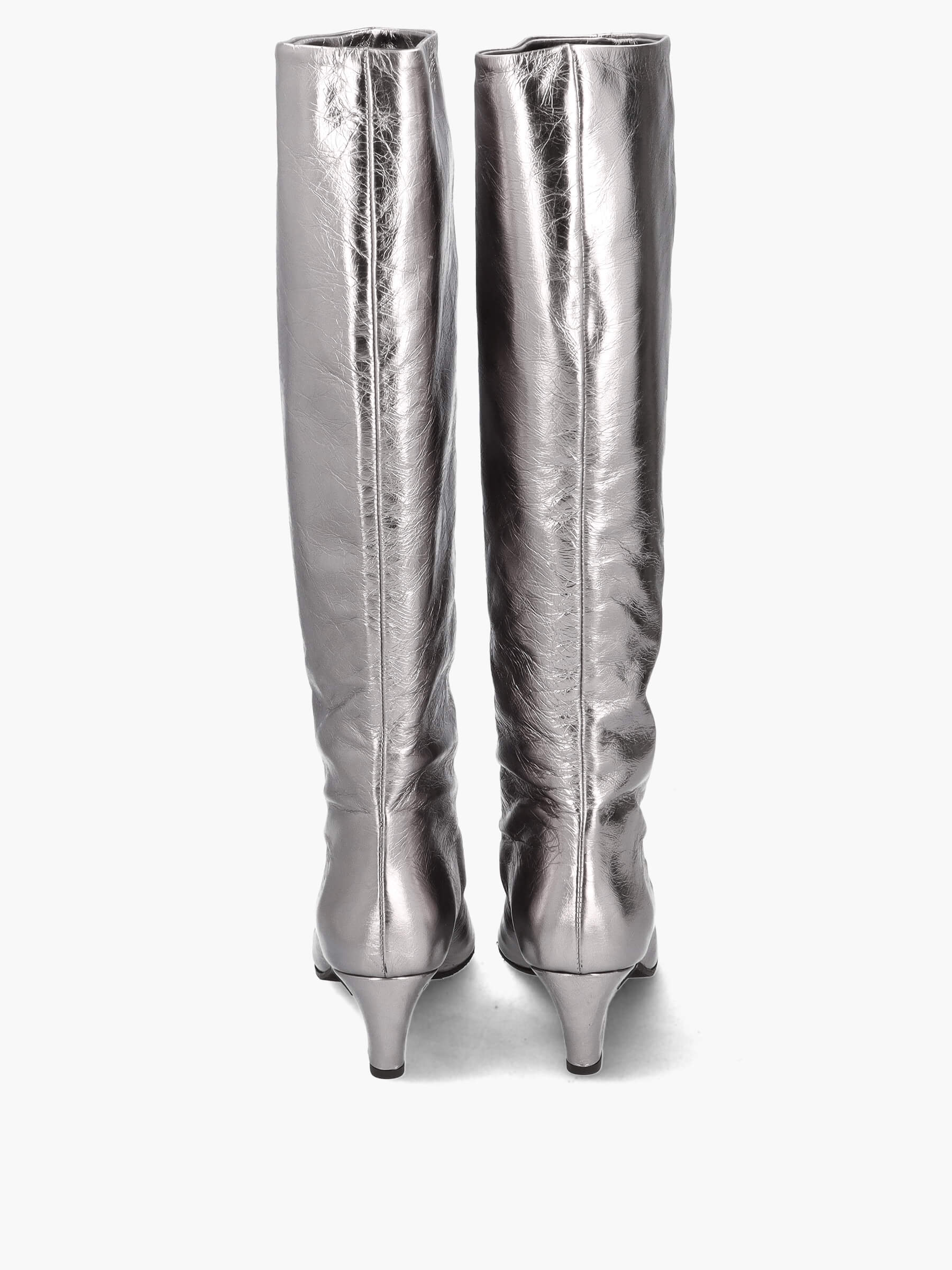 Stiefel silber 50 mm, Bekleidung, Schuhwerk, Schuh, Hoher Absatz, Stiefel