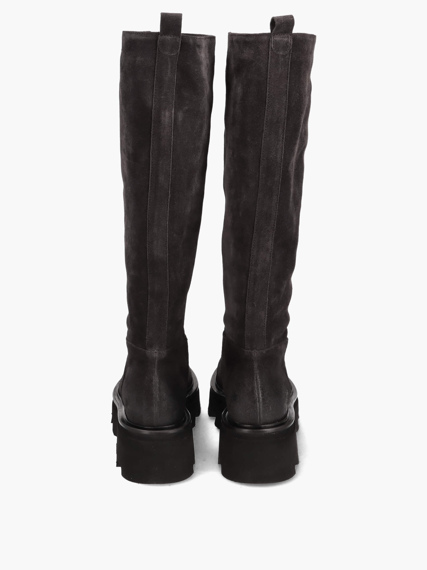 Langschaftstiefel grau , Stiefel, Kleidung, Schuhwerk, Reitstiefel, Schuh