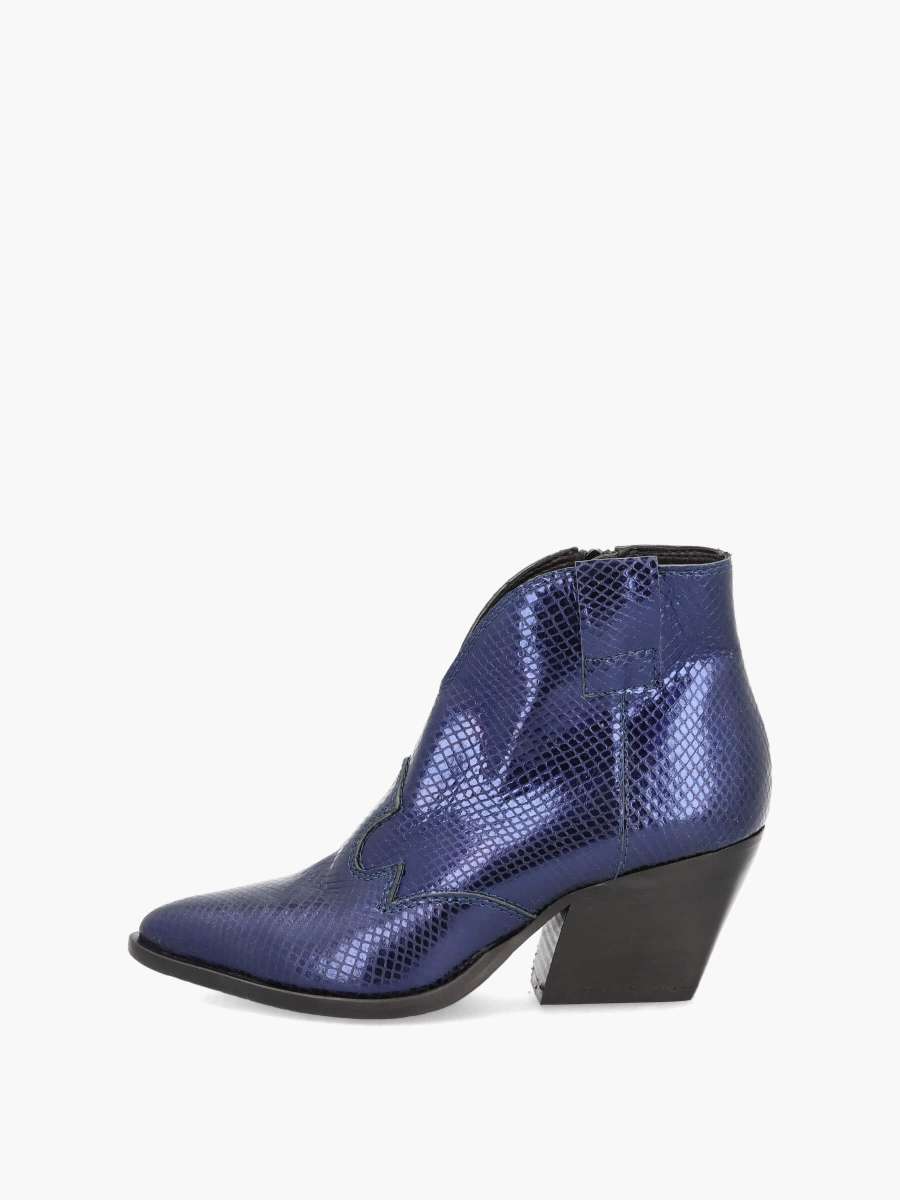 Western Booties abisso shiny snake